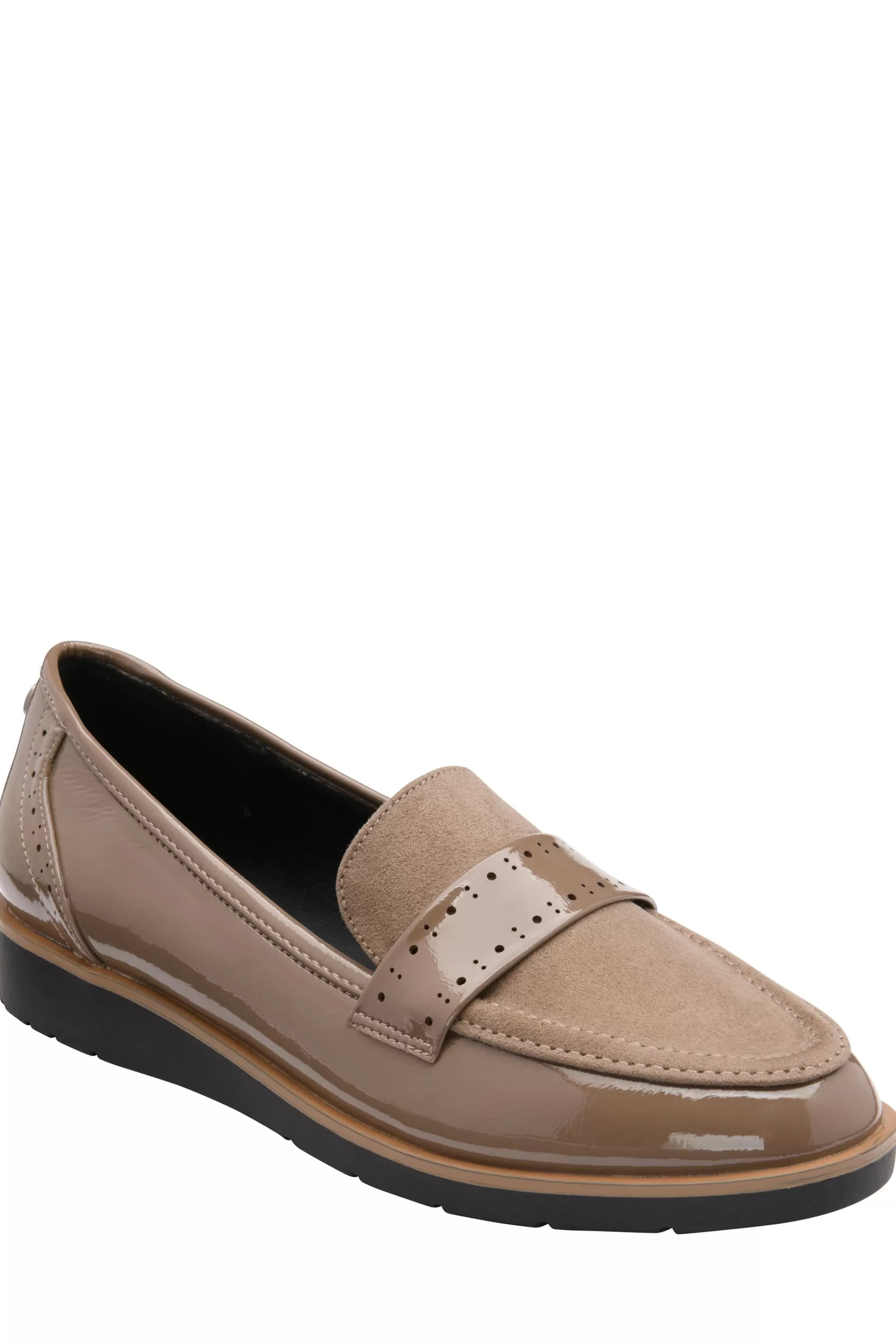 Lotus Flat- Wedge Loafers Natural