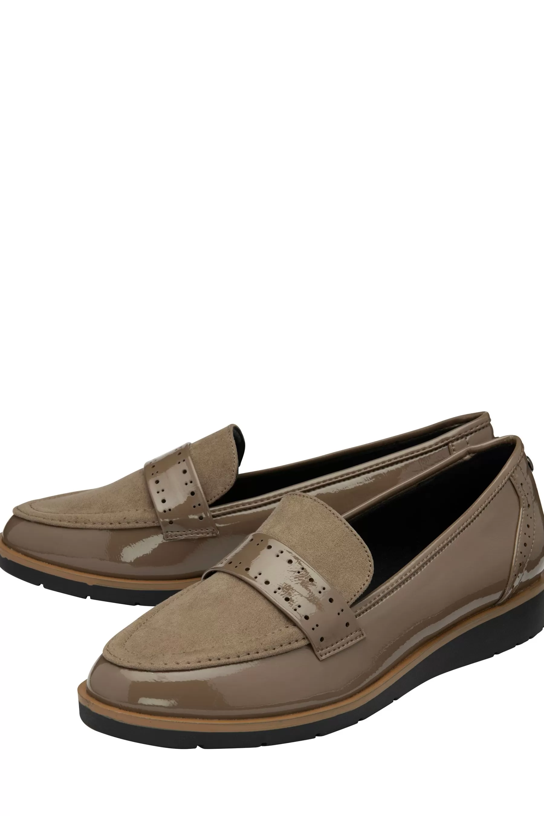 Lotus Flat- Wedge Loafers Natural