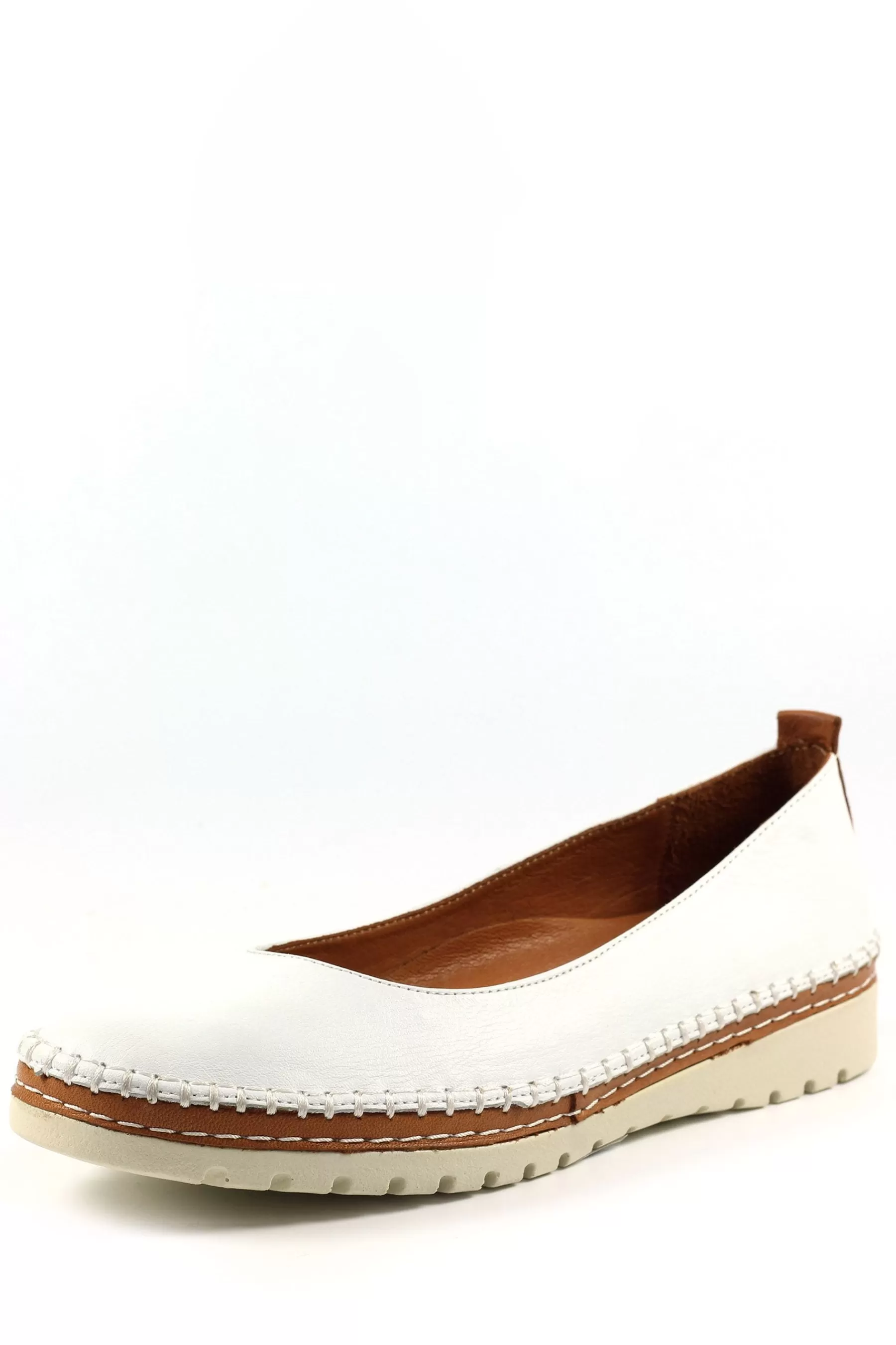 Lunar Flat- Dove Pump Shoes White