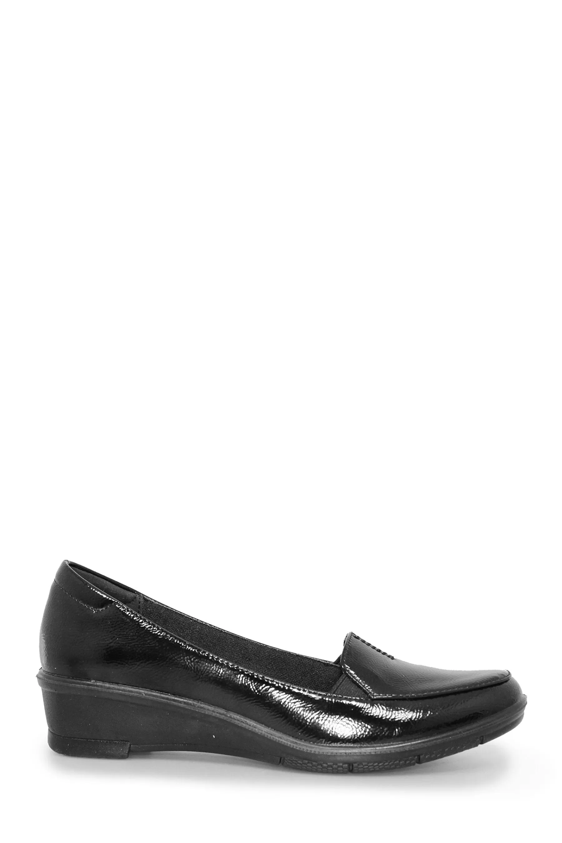 Lunar Flat- Elsbeth Patent Shoes Black