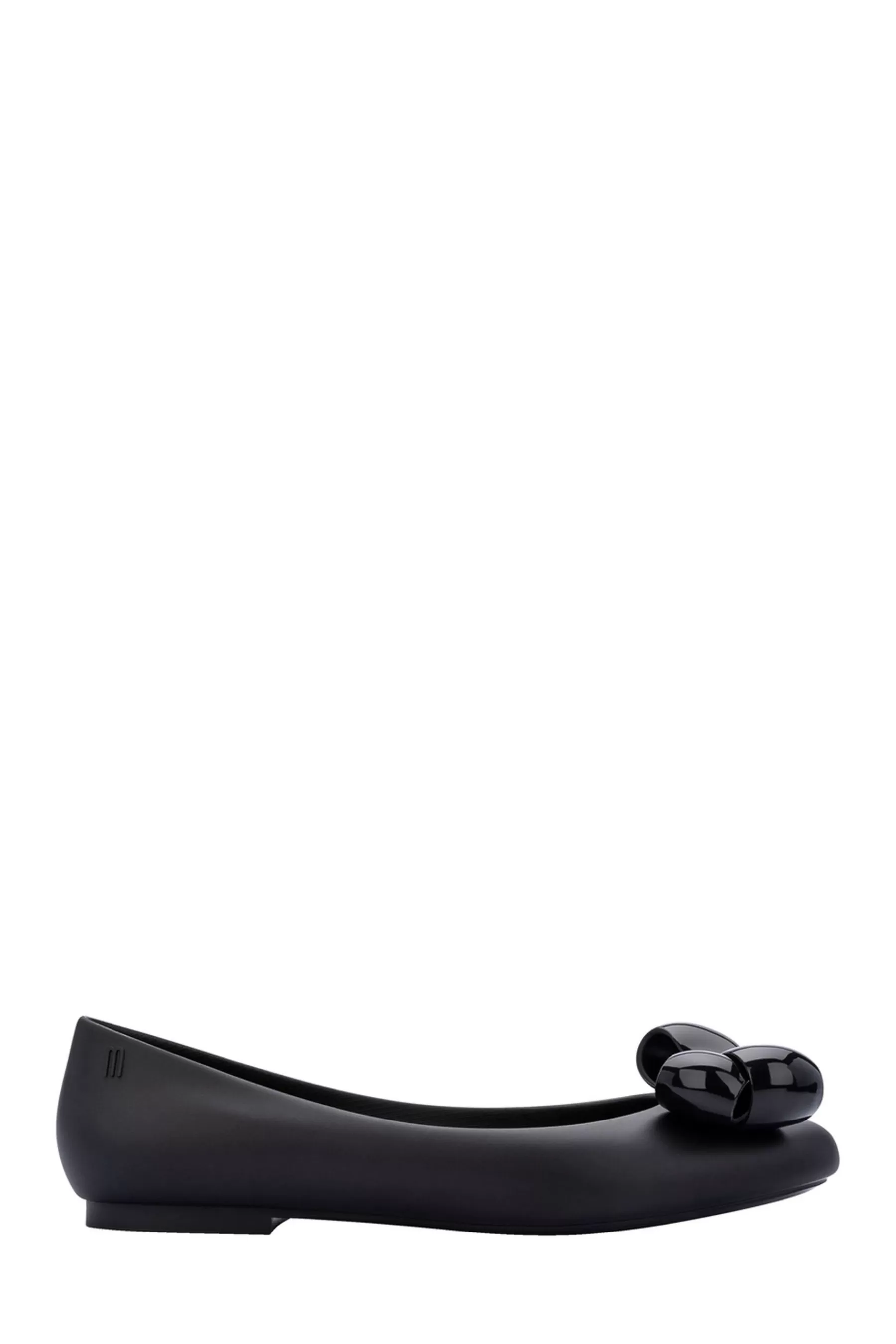 Melissa Flat- Doll Bubble Bow Shoes Black