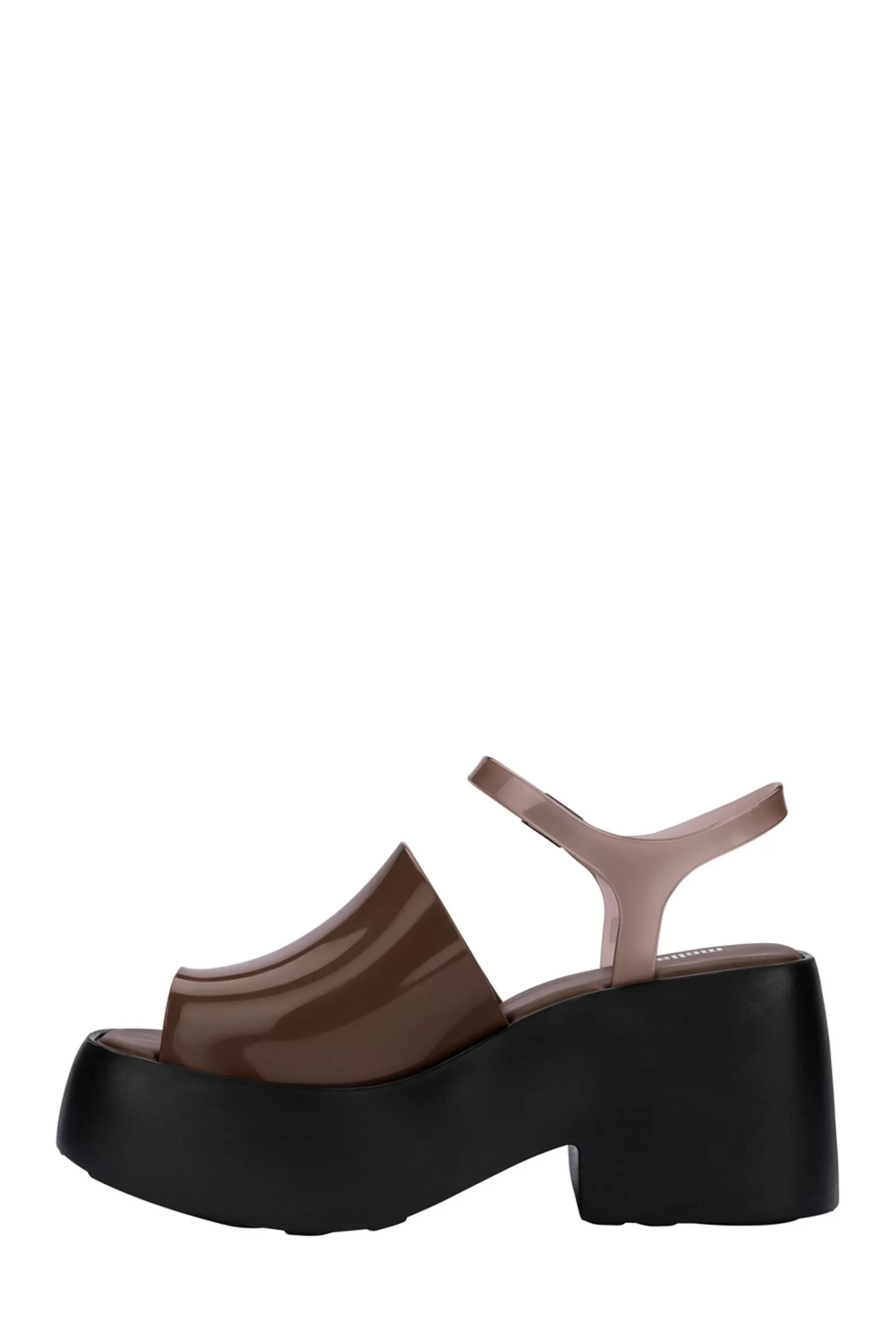 Melissa Sandals | Platform Buckle Wedges Brown