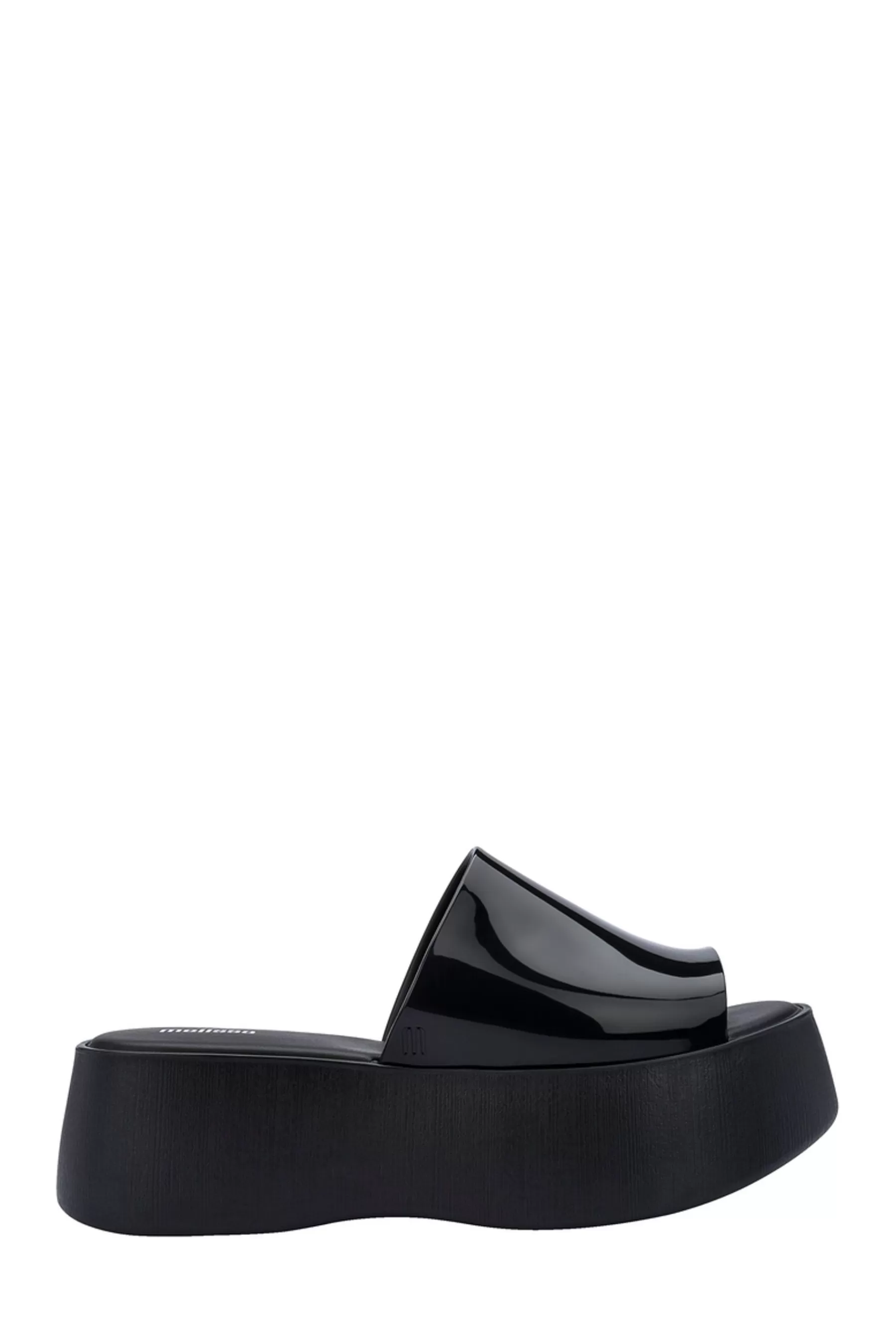 Melissa Sandals | Platform Slides Black