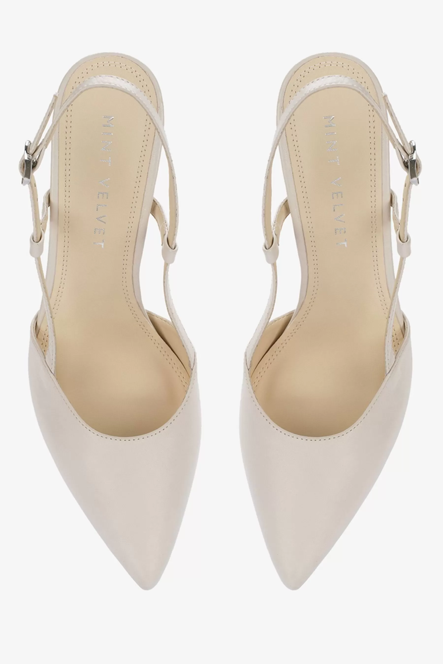 Mint Velvet Heels | Flo Court Heeled Shoes Cream