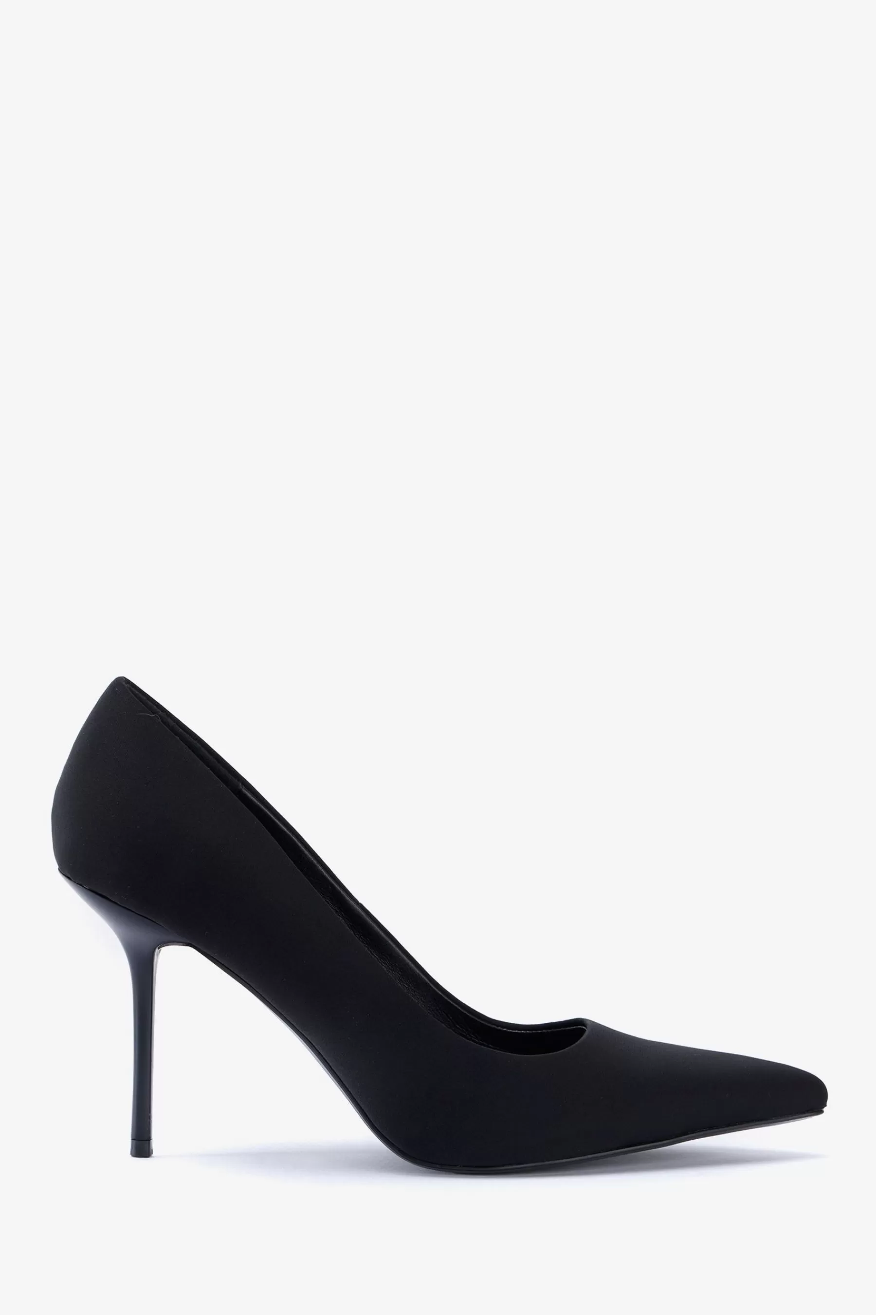 Mint Velvet Heels | Scuba Court Shoe Black