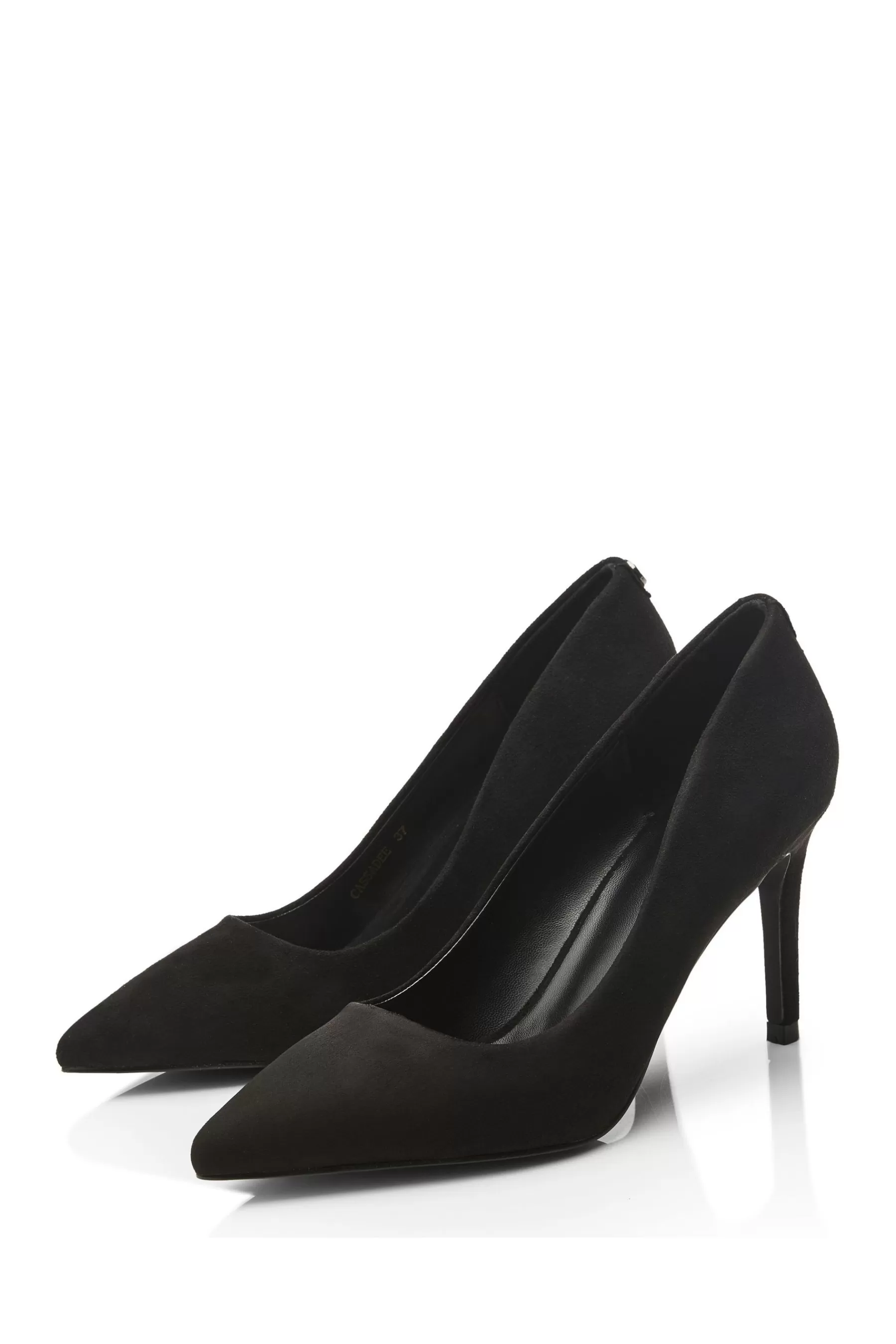 Moda in Pelle Heels | Cassadee Stiletto Heel Pointed Court Shoes Black