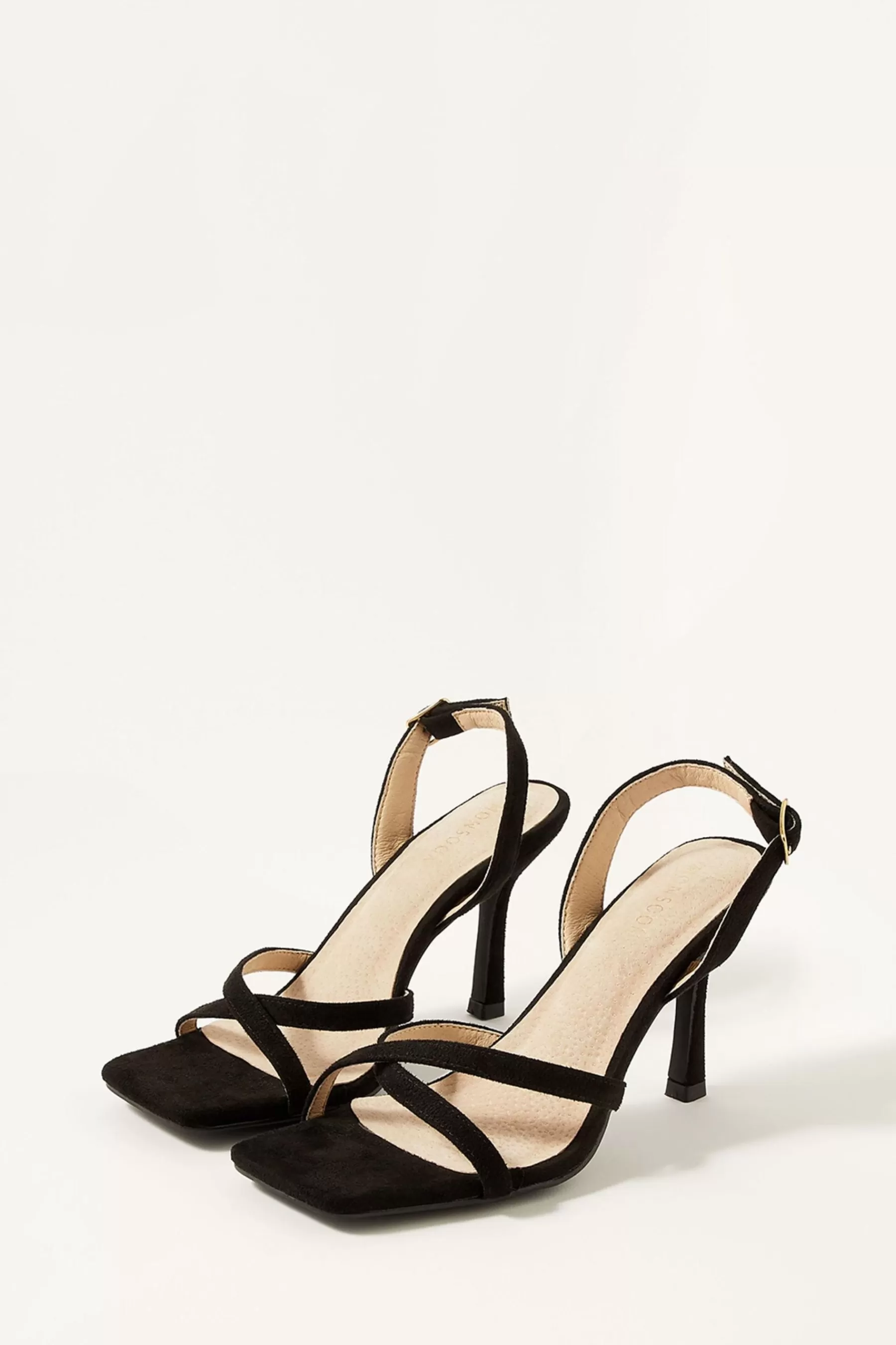 Monsoon Sandals | Barely There Strappy Occasion Heels Black