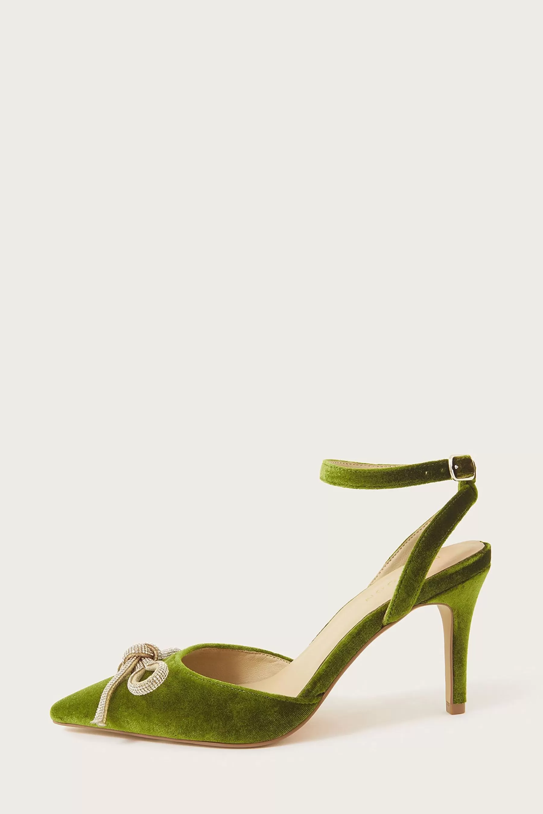 Monsoon Sandals | Pointed Toe Heels Green