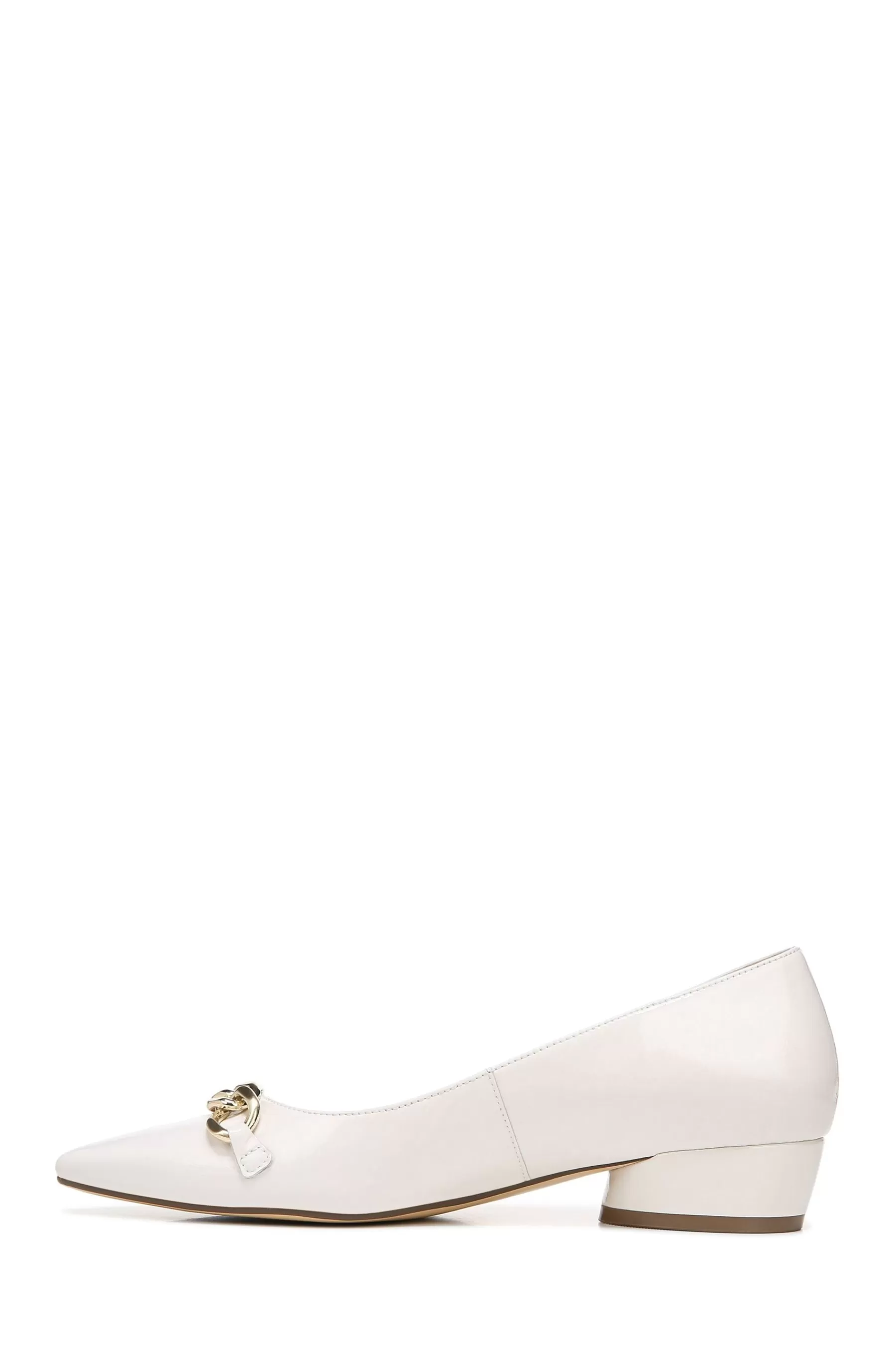 Naturalizer Flat- Becca Leather Shoes White