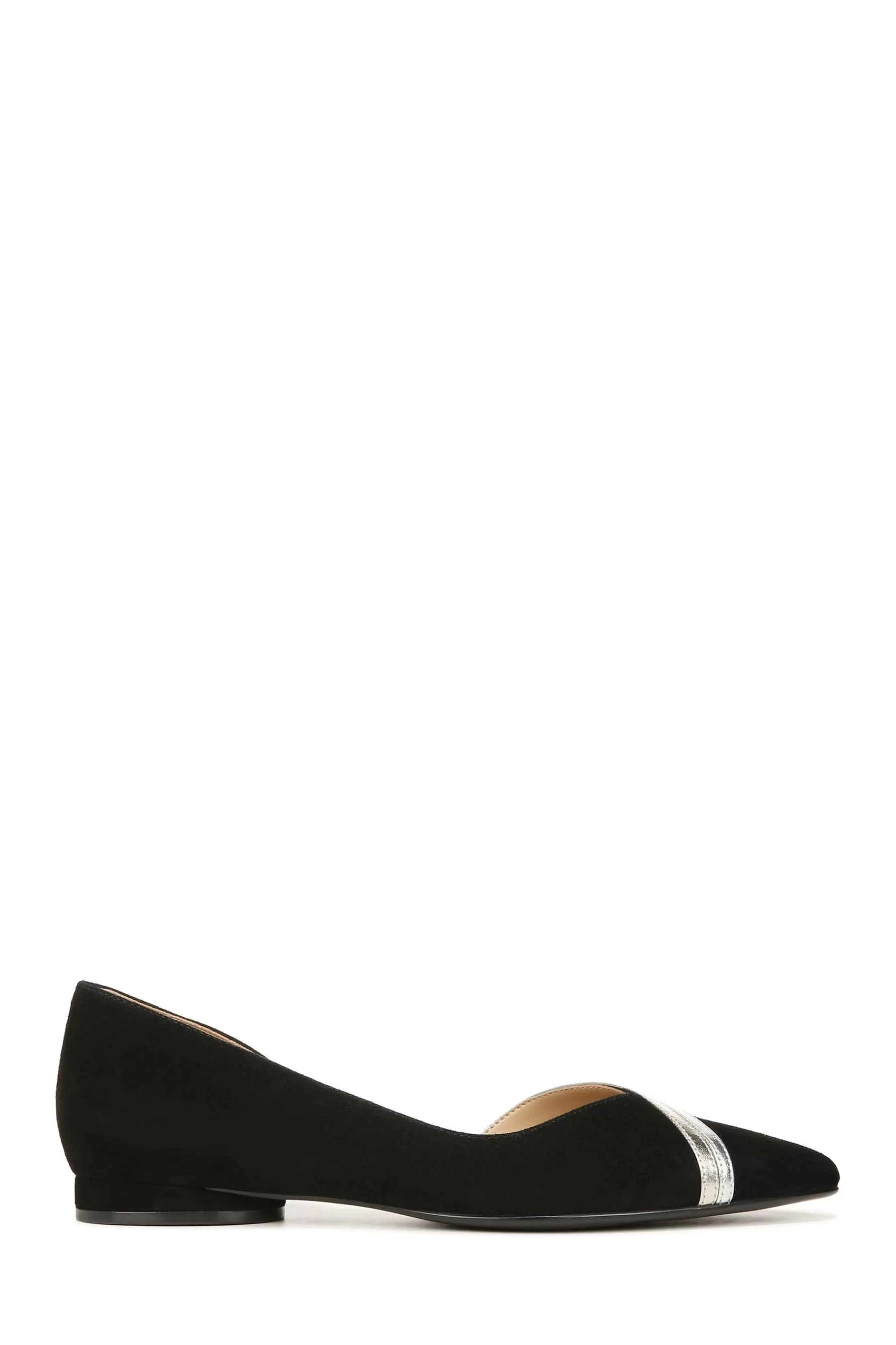 Naturalizer Flat- Henrietta Suede Shoes Black