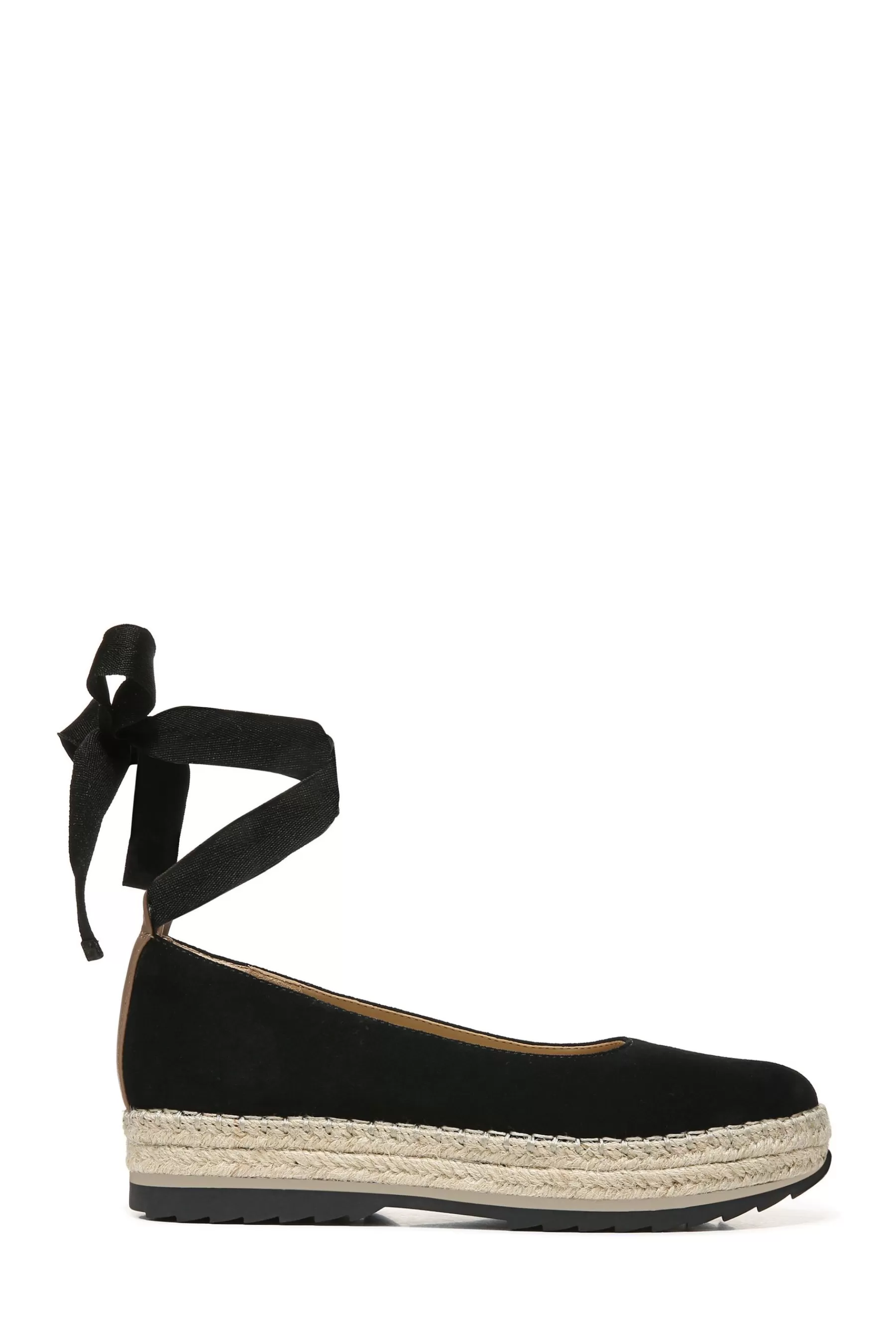 Naturalizer Flat- Impress Ballet Platforms Black