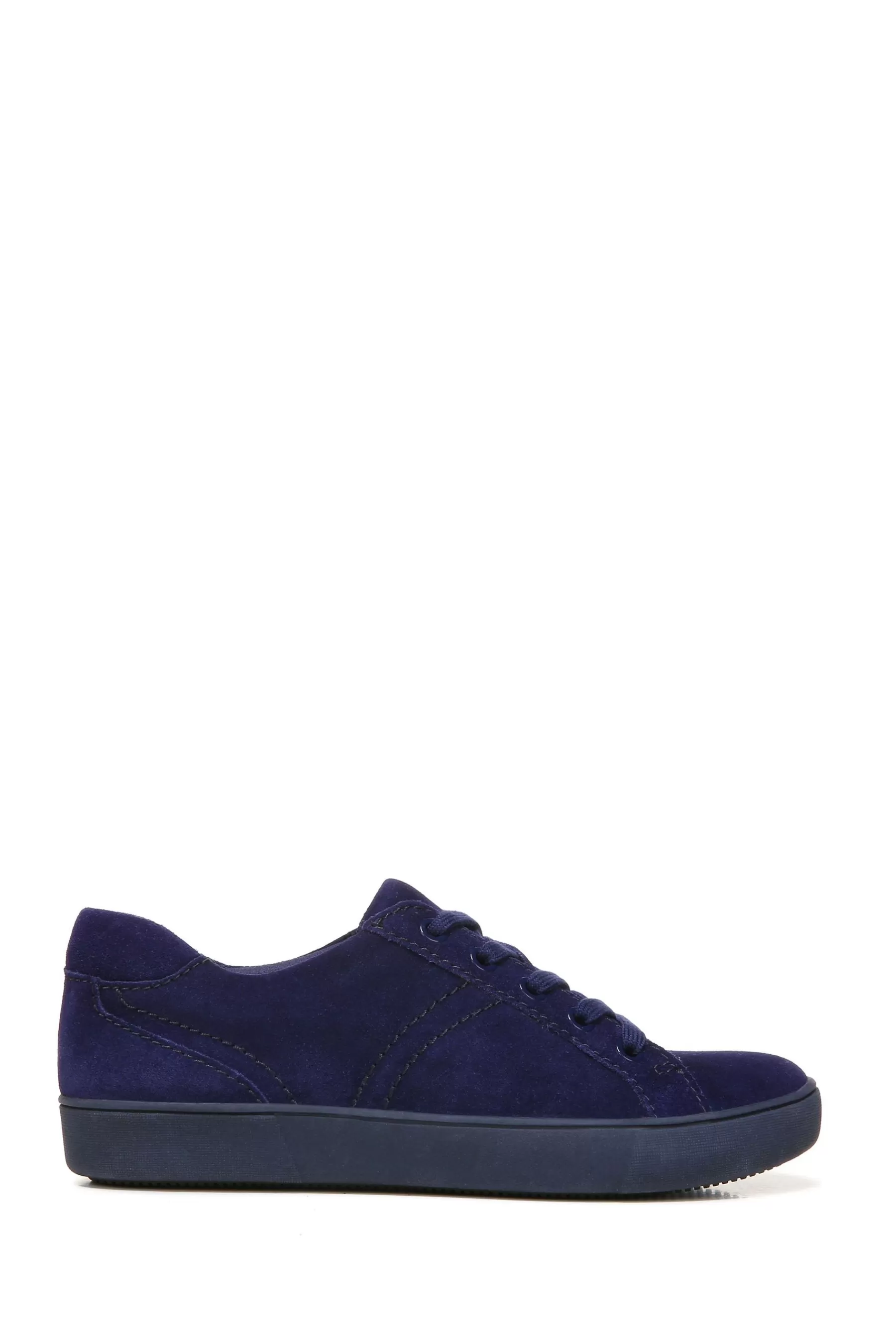 Naturalizer Flat | Morrison Suede Lace Up Trainers Blue