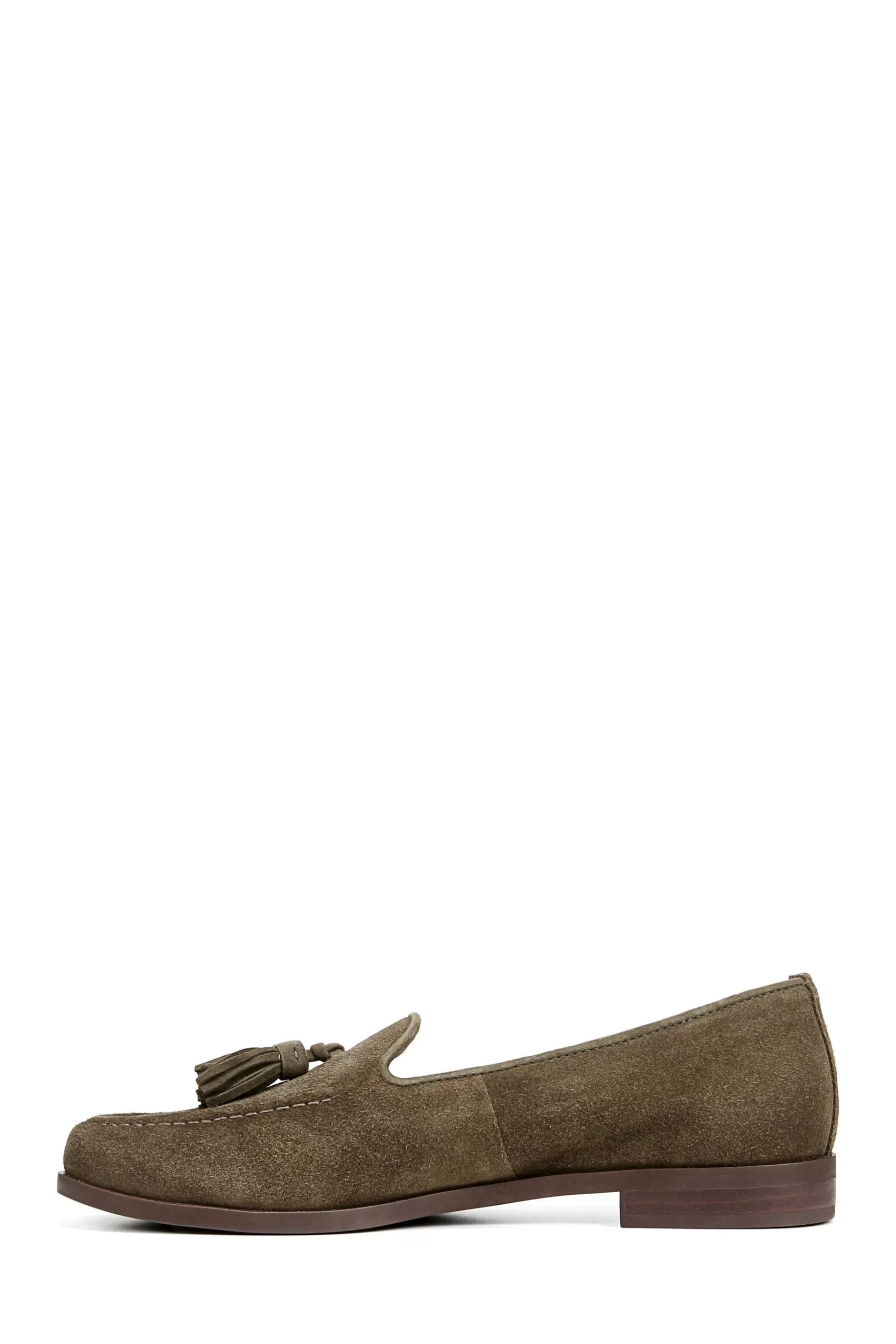 Naturalizer Flat- Santana Suede Slip-Ons Green