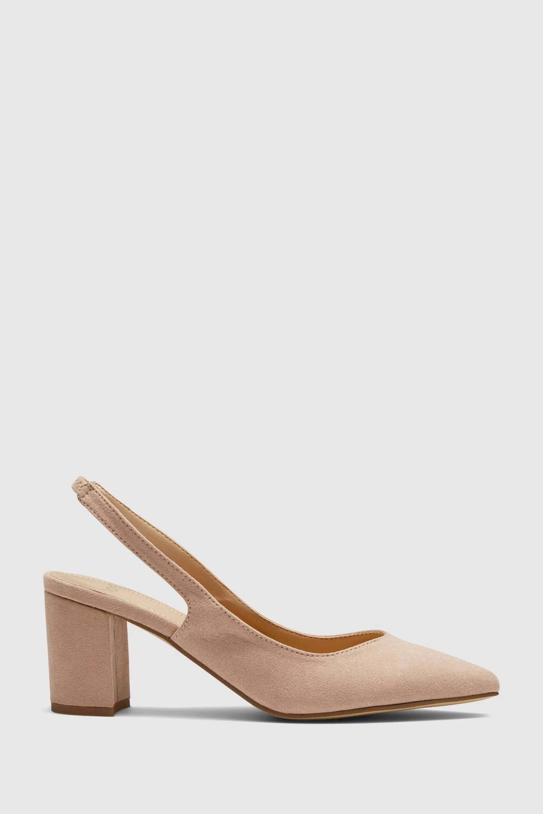 Novo Heels | Ice Cream Block Heel Slingback Court Nude