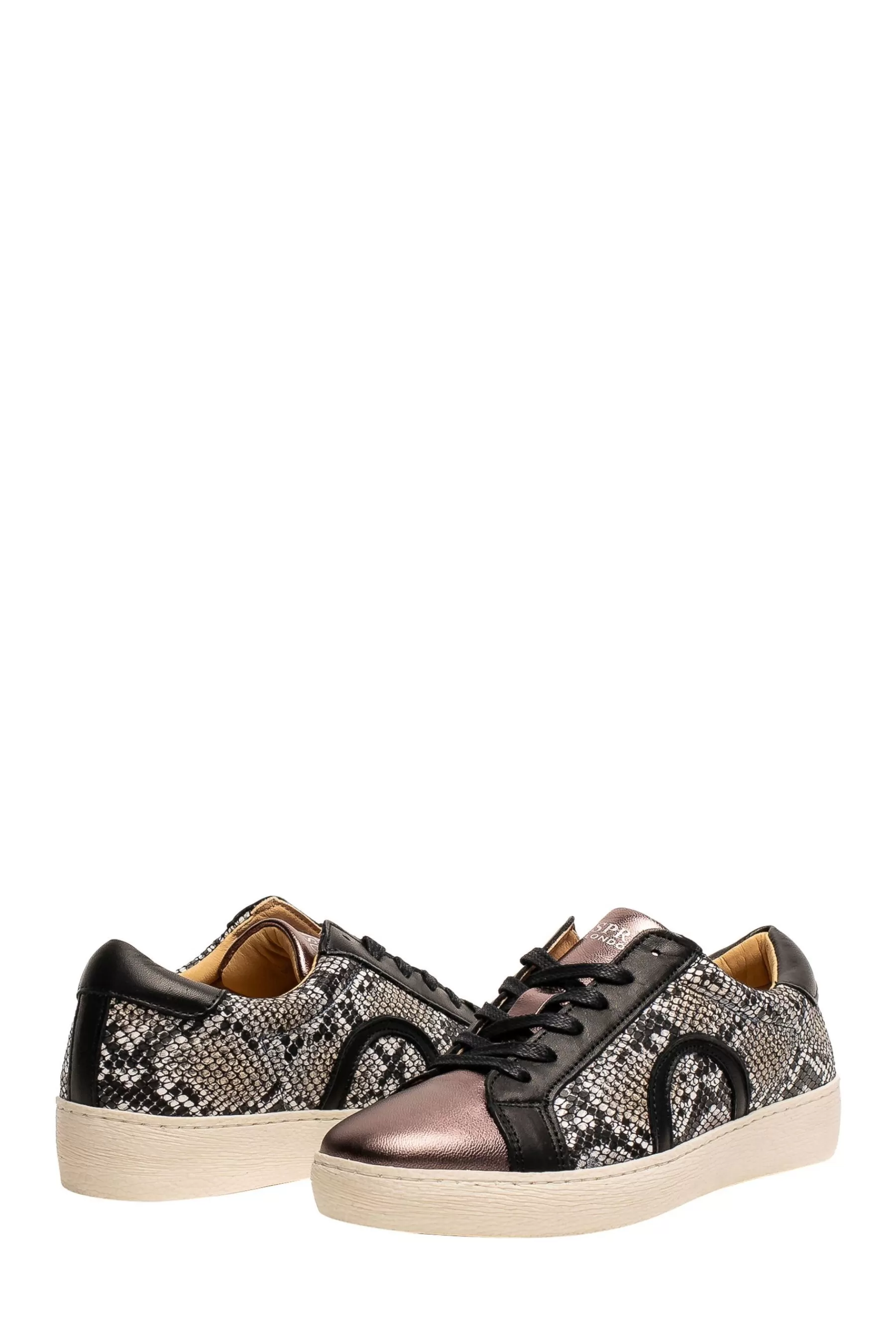 Osprey London Flat- Women'S 'The Juniper' Metalic Snake Shoes Animal