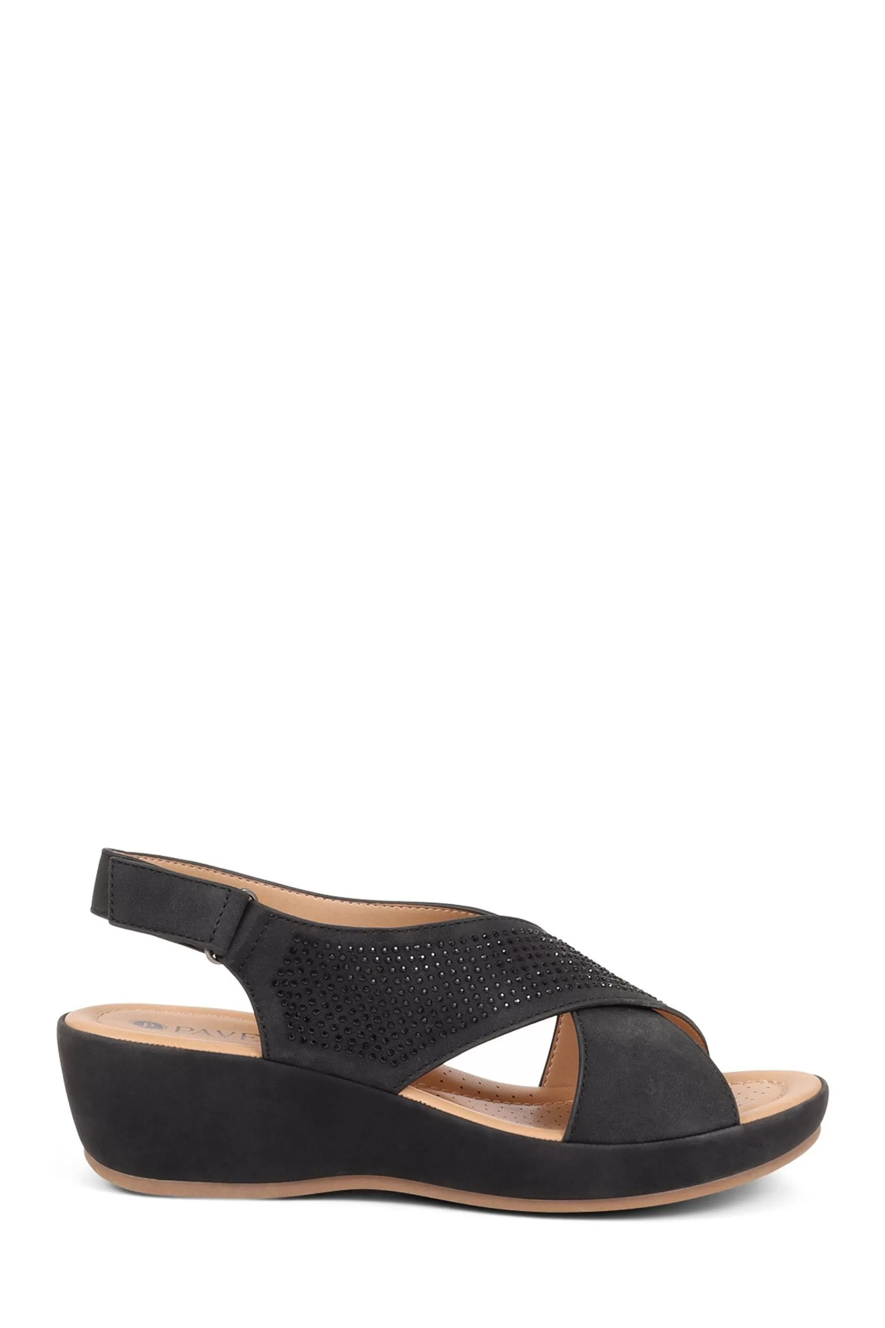 Pavers Sandals- Ankle Strap Sandals Black