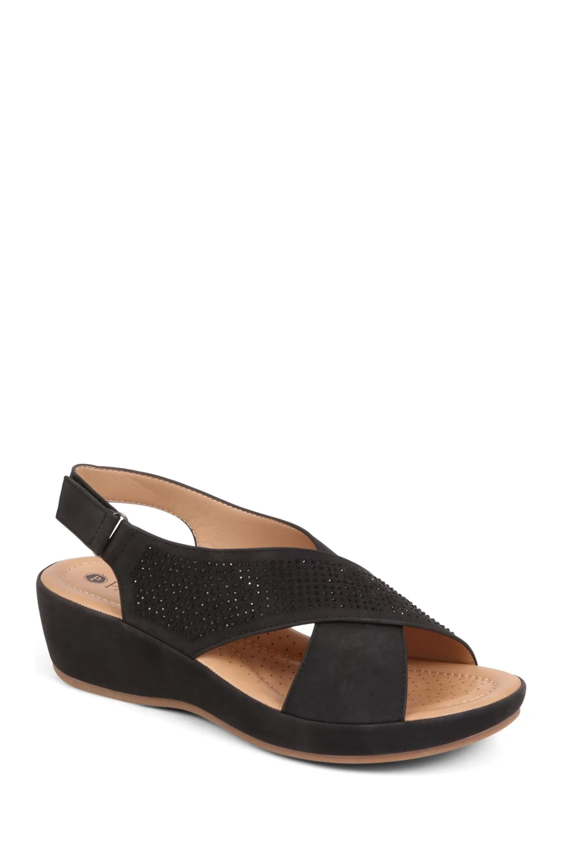 Pavers Sandals- Ankle Strap Sandals Black