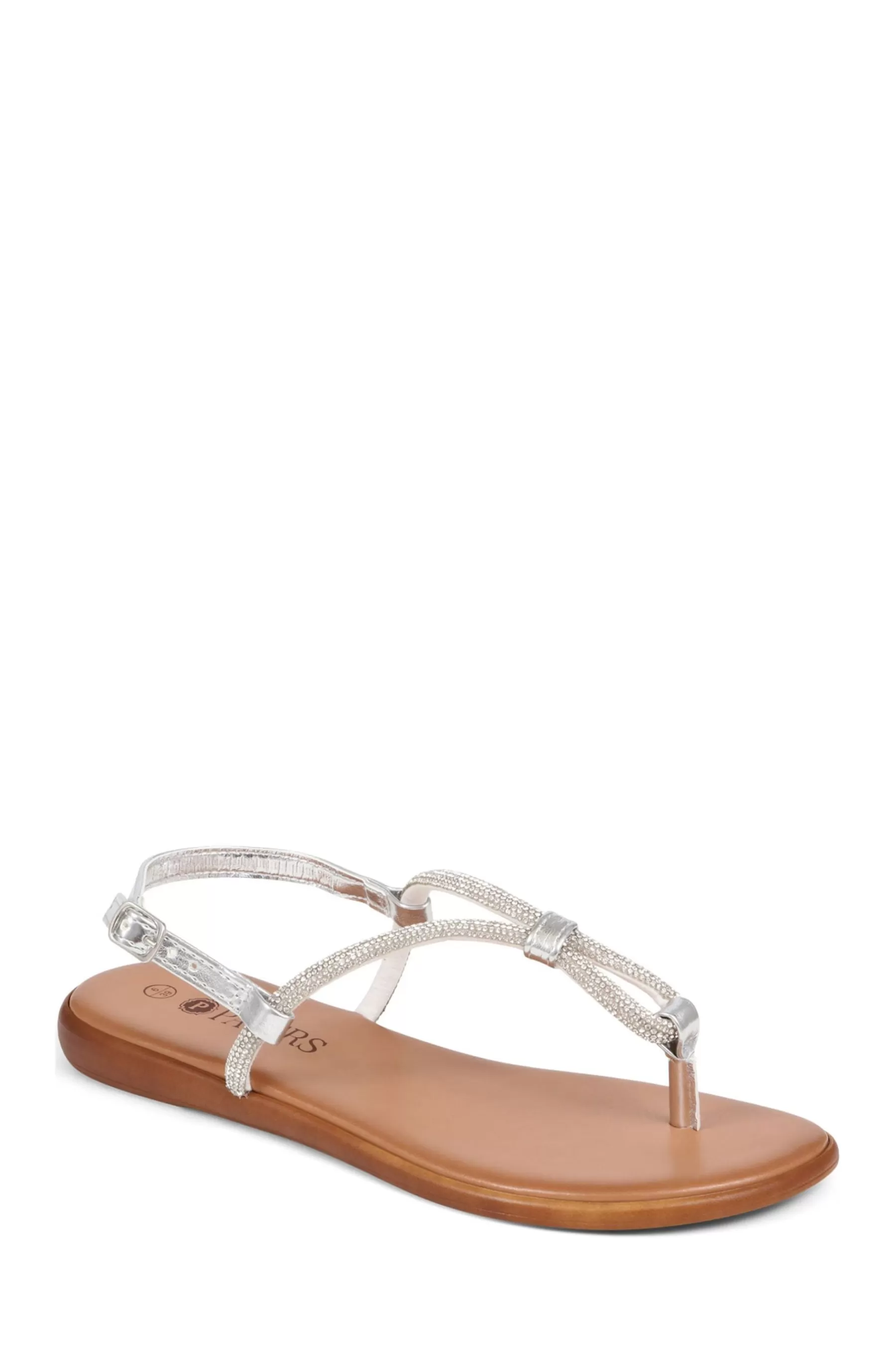 Pavers Sandals | Casual Toe-Post Sandals Silver