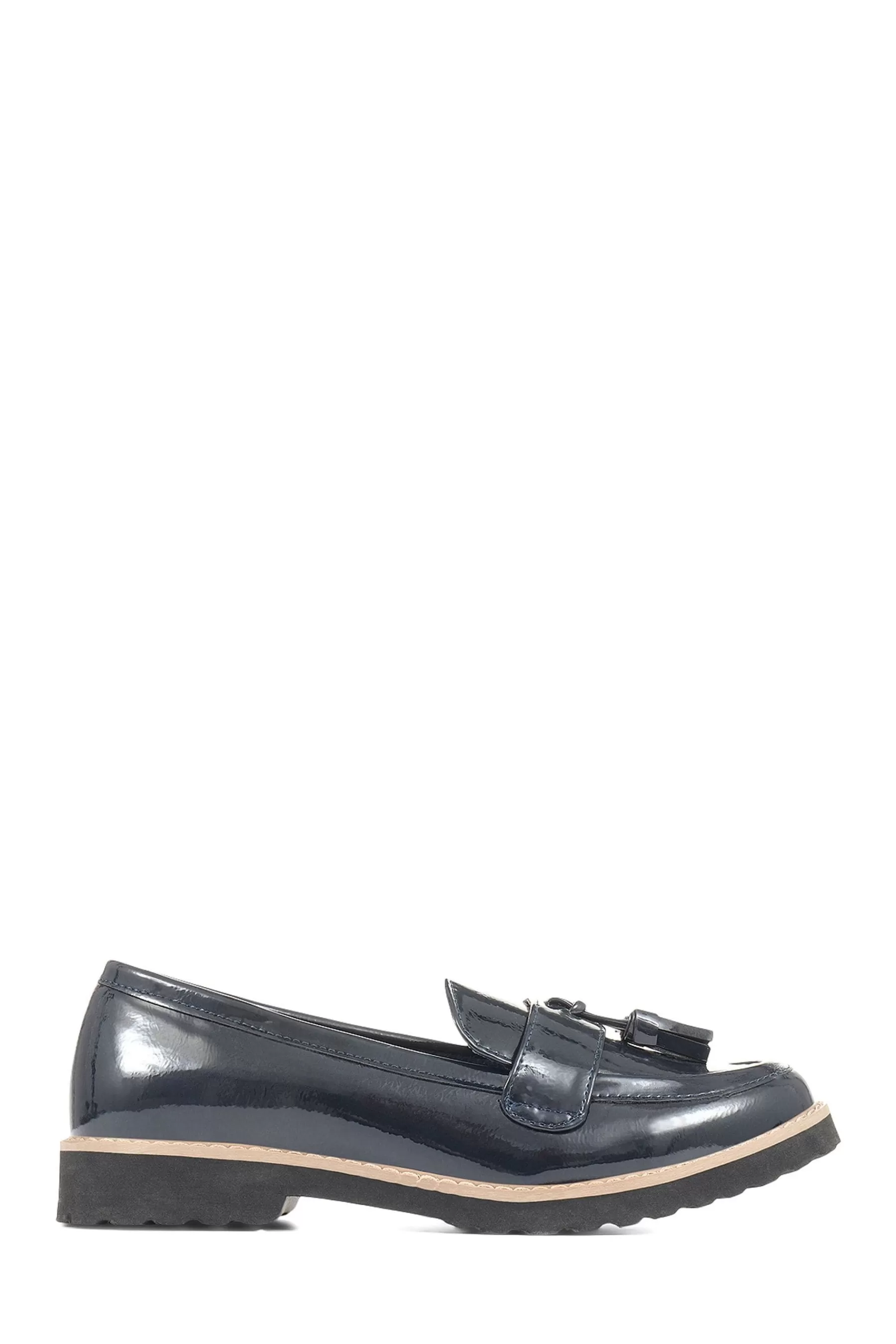 Pavers Flat- Chunky Tassel Loafers Blue