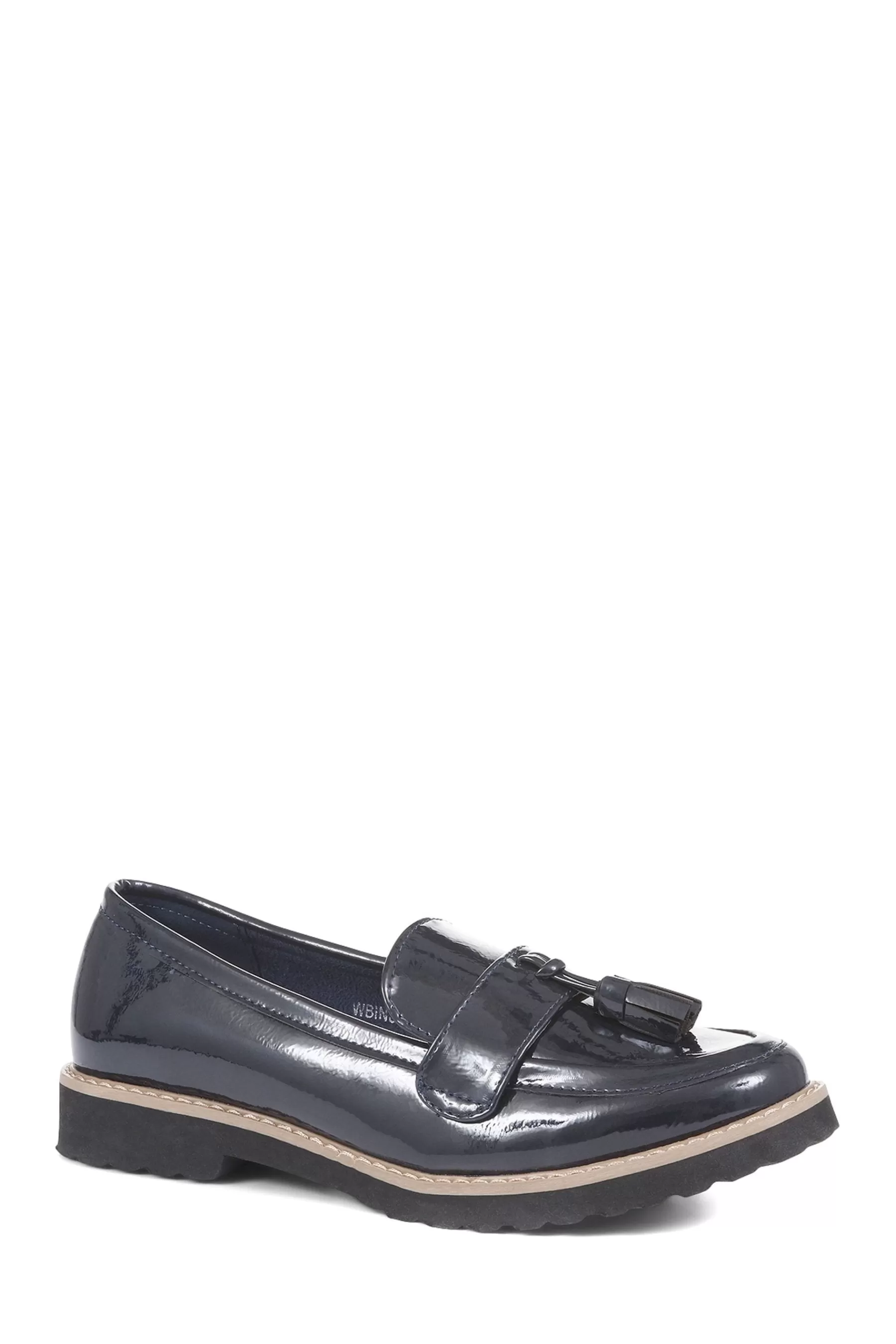 Pavers Flat- Chunky Tassel Loafers Blue