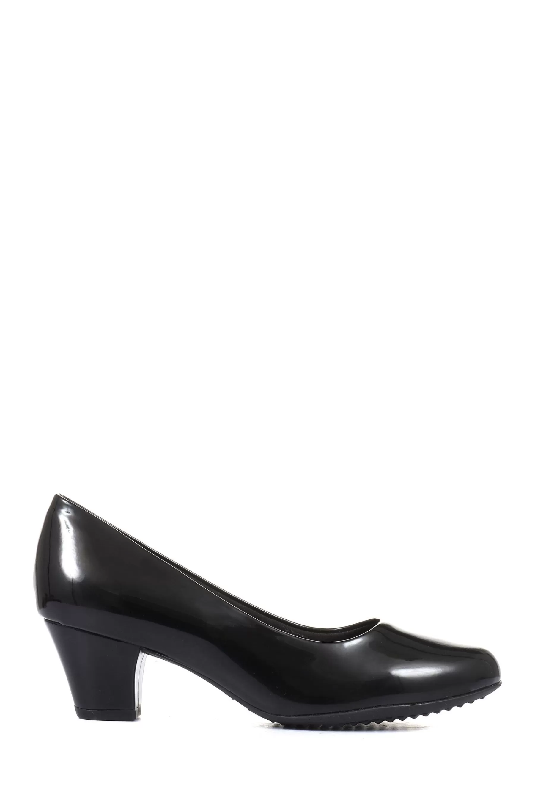 Pavers Heels | Classic Everyday Court Shoes Black