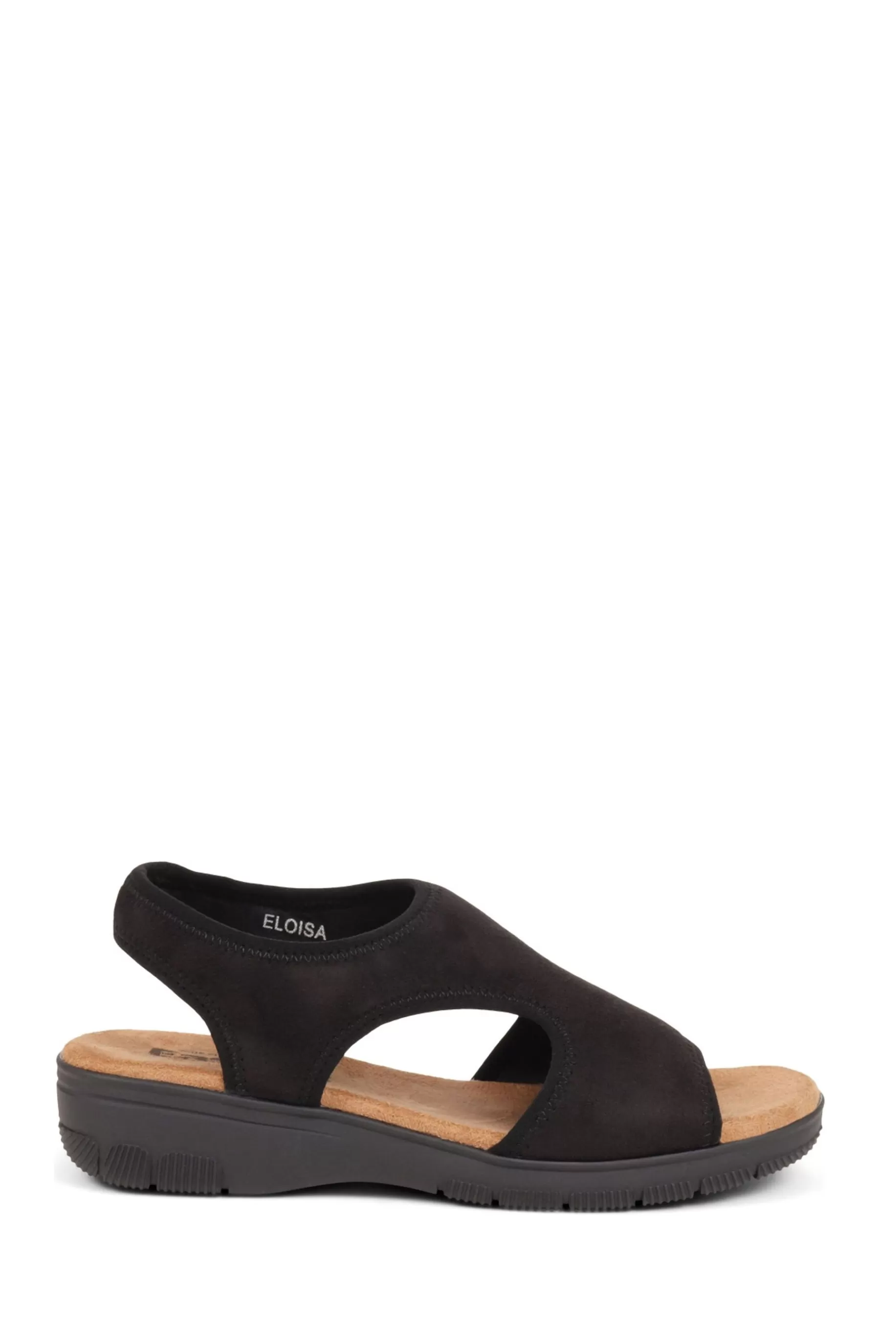 Pavers Sandals | Easy Fit Eloisa Extra Wide 6E Fit Sandals Black