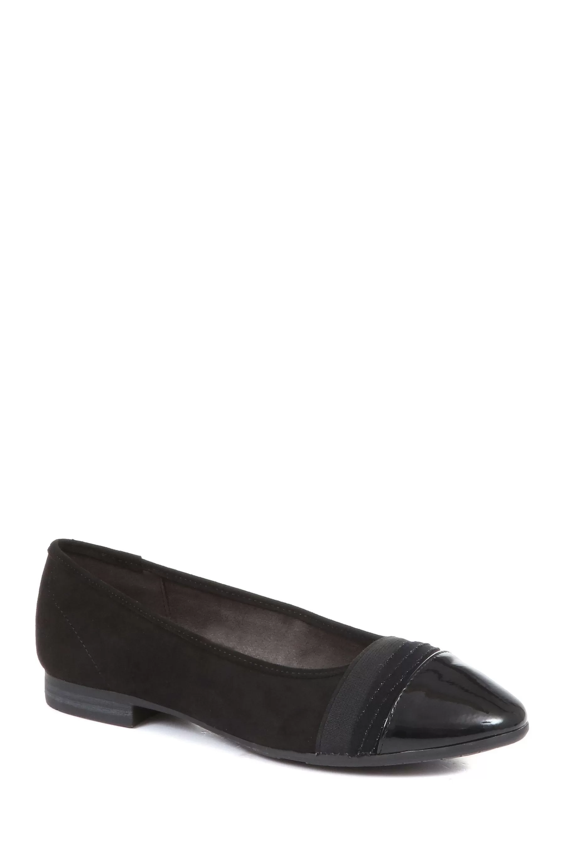 Pavers Flat- Ladies Ballet Pumps Flats Black