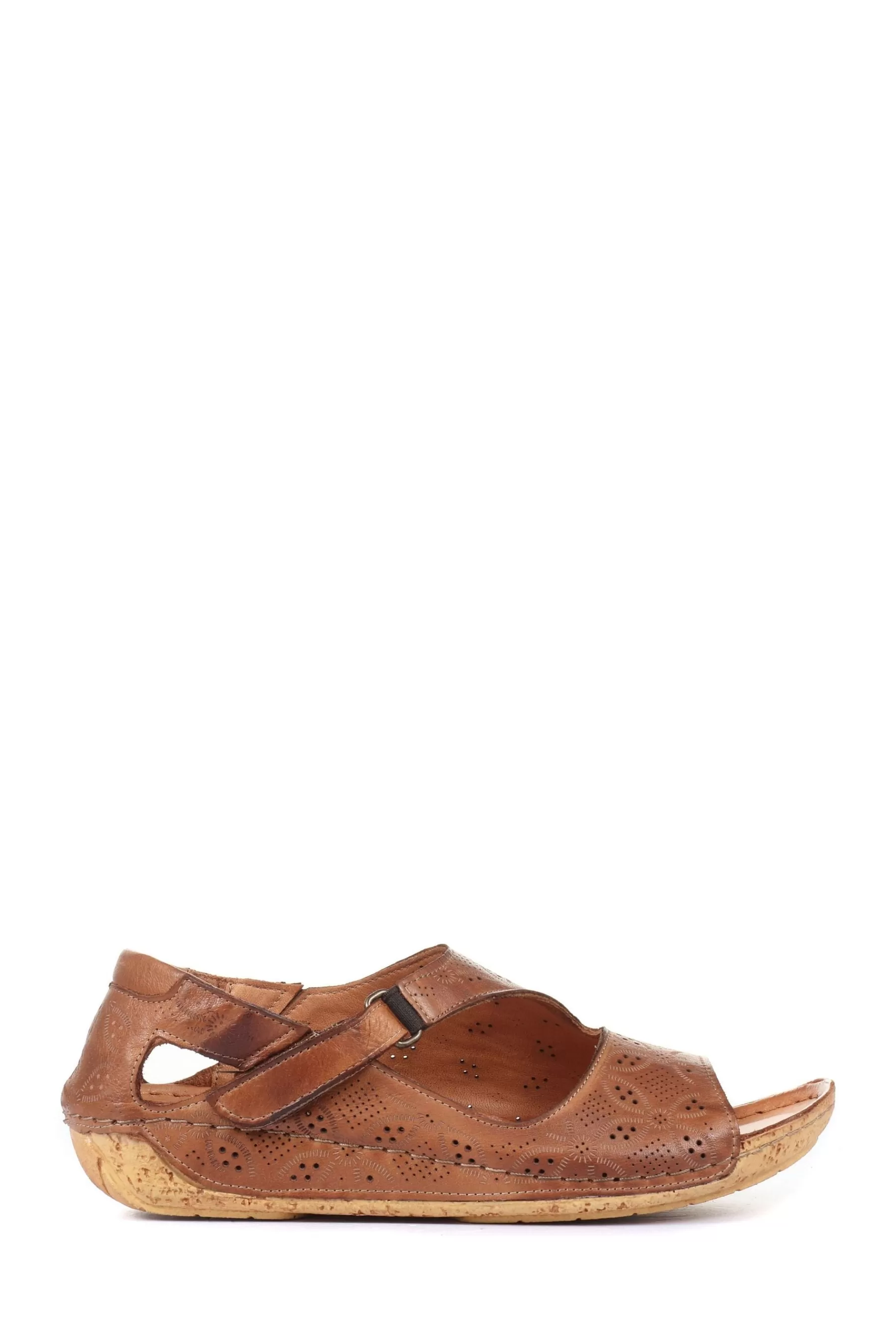 Pavers Sandals- Ladies Leather Flat Sandals Brown