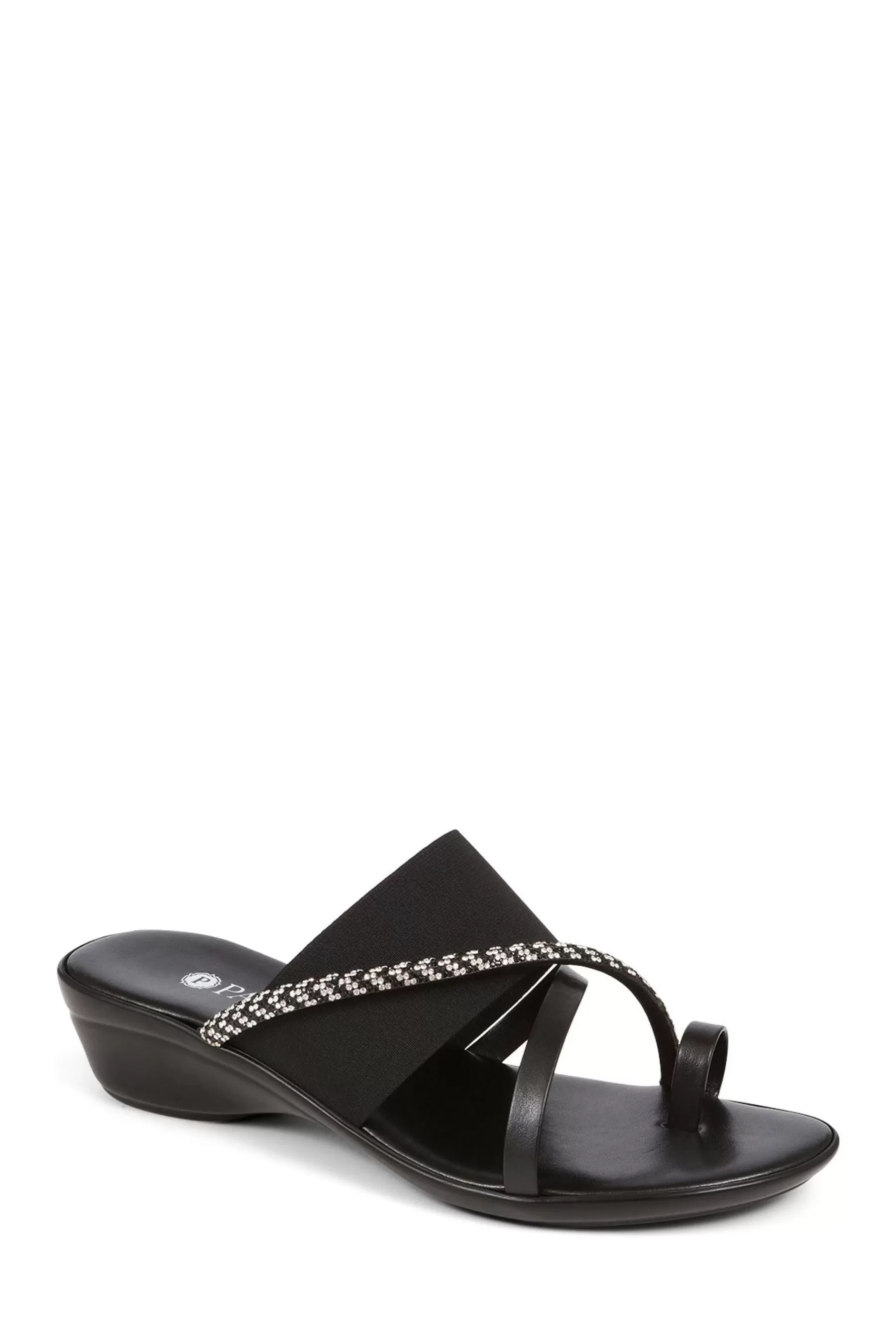 Pavers Sandals- Smart Toe-Post Sandals Black