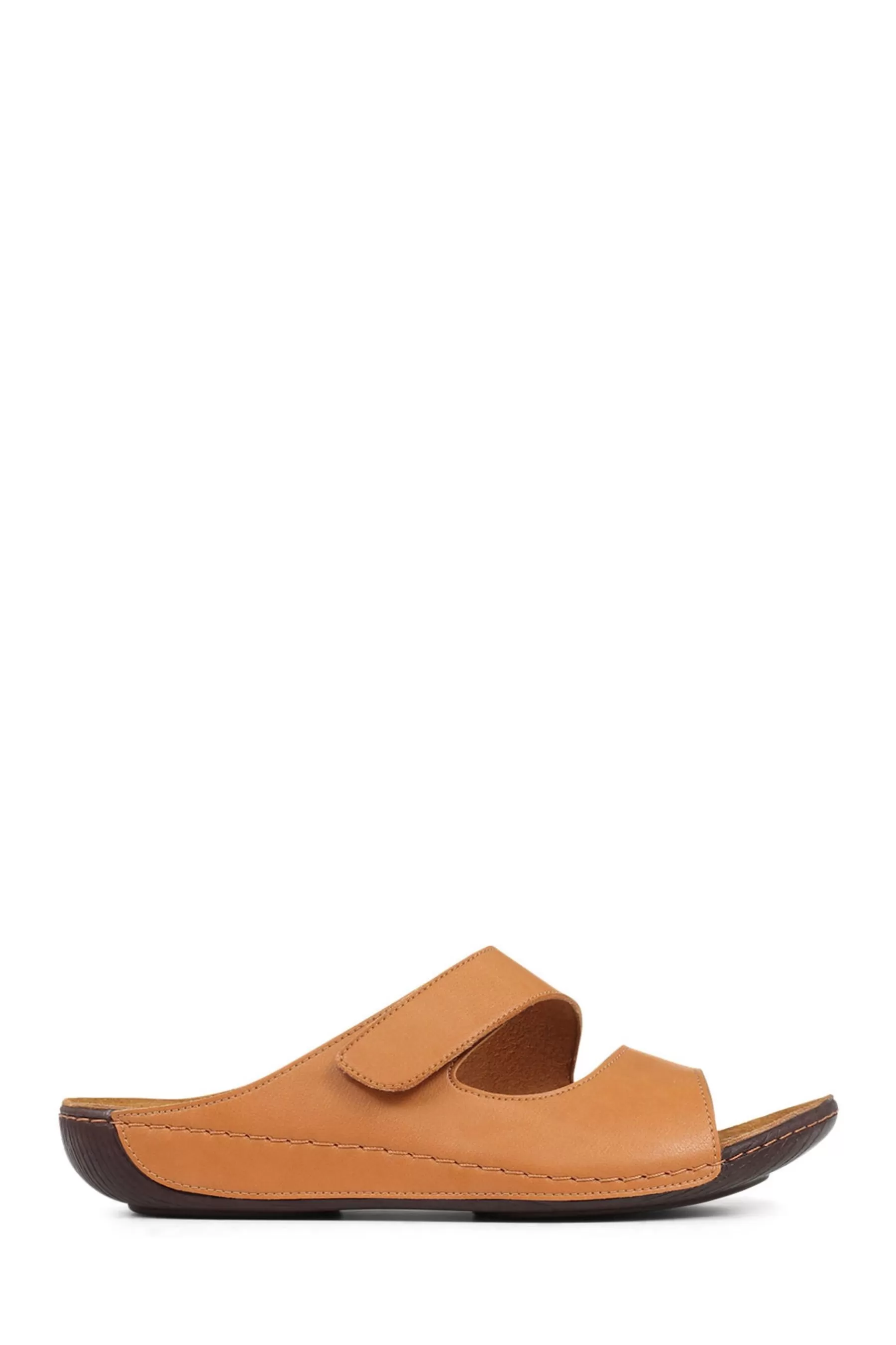 Pavers Sandals | Wide Fit Adjustable Mules Natural