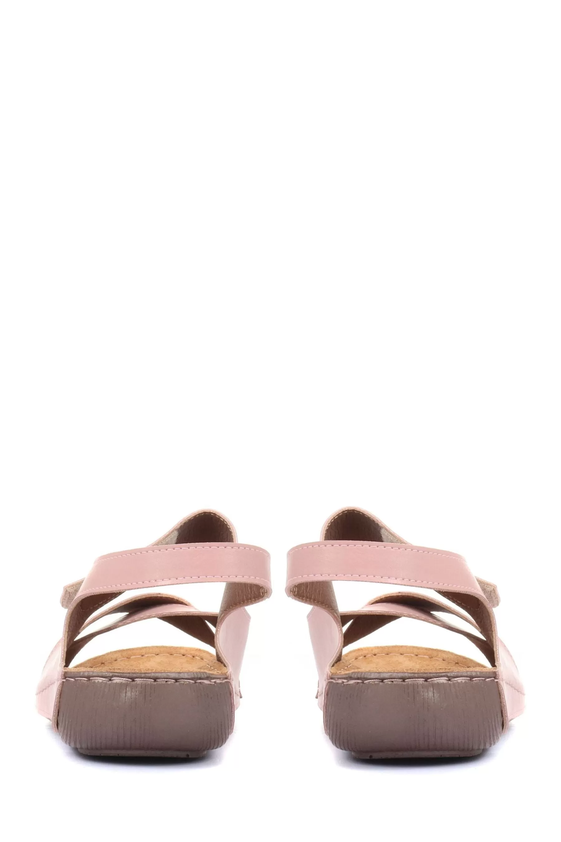 Pavers Sandals- Wide Fit Touch-Fasten Sandals Pink