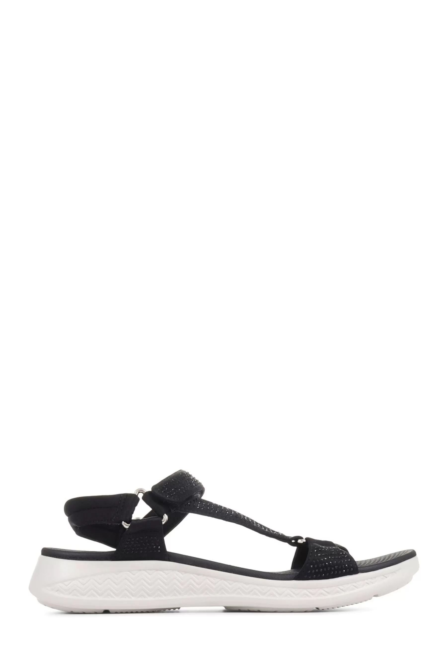 Pavers Sandals- Womens Touch Fasten Sandals Black