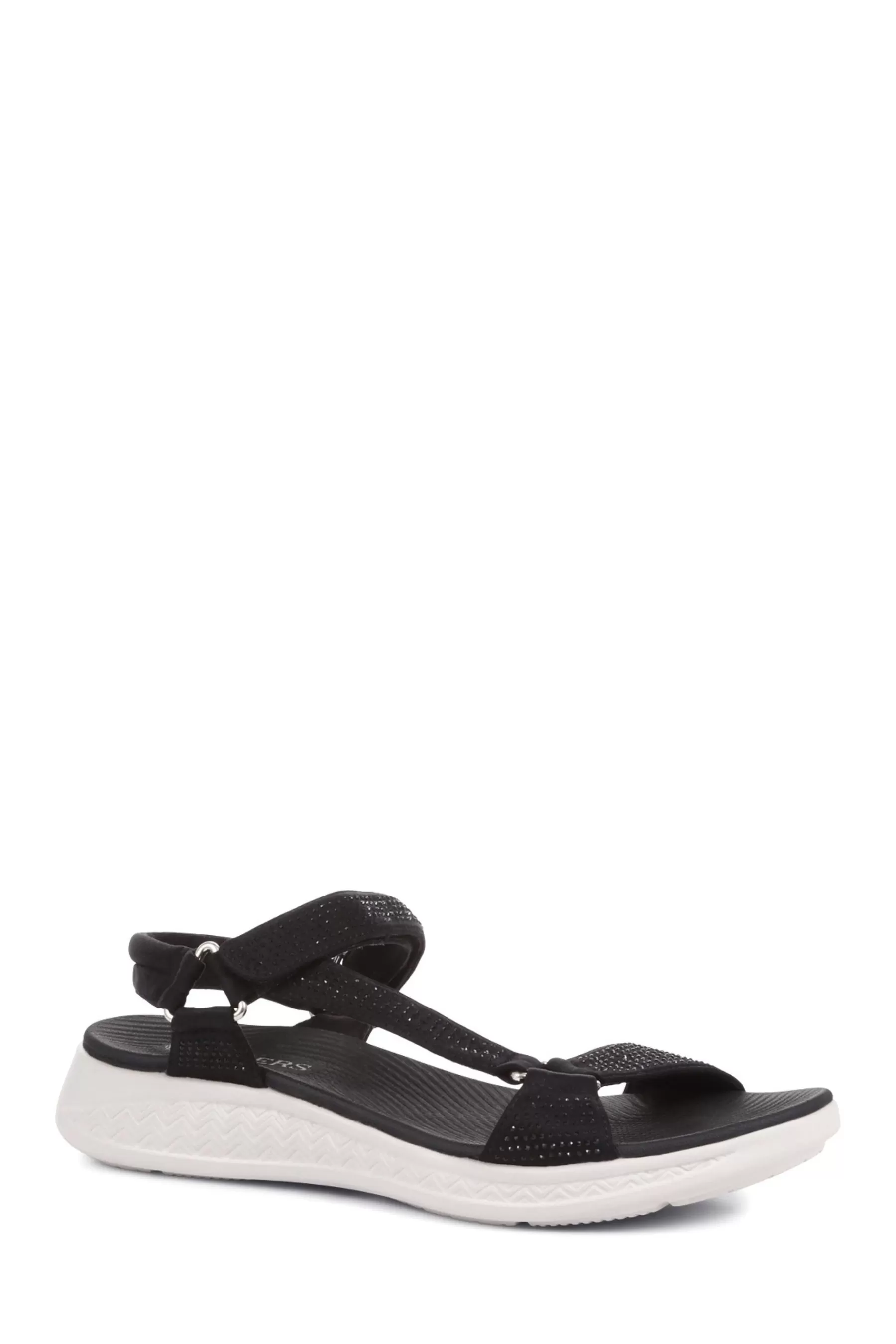 Pavers Sandals- Womens Touch Fasten Sandals Black