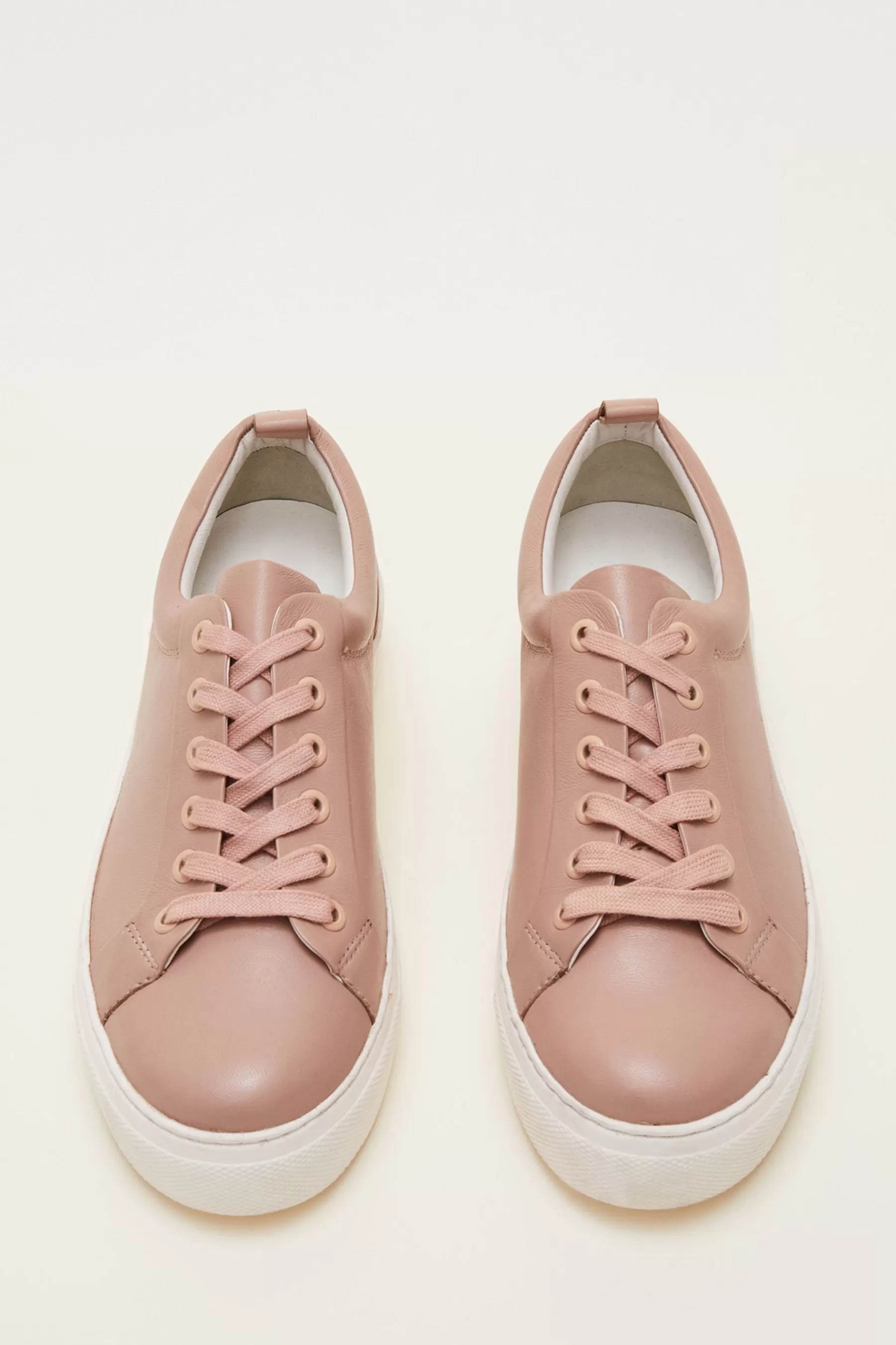 Phase Eight Flat- Platform Trainers Pink