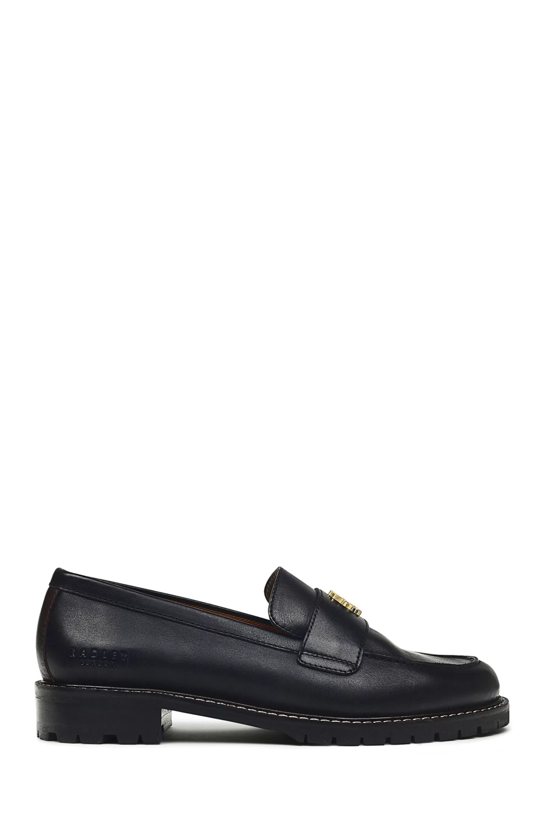 Radley Flat- London Harewood Row Heirloom Chunky Loafers Black