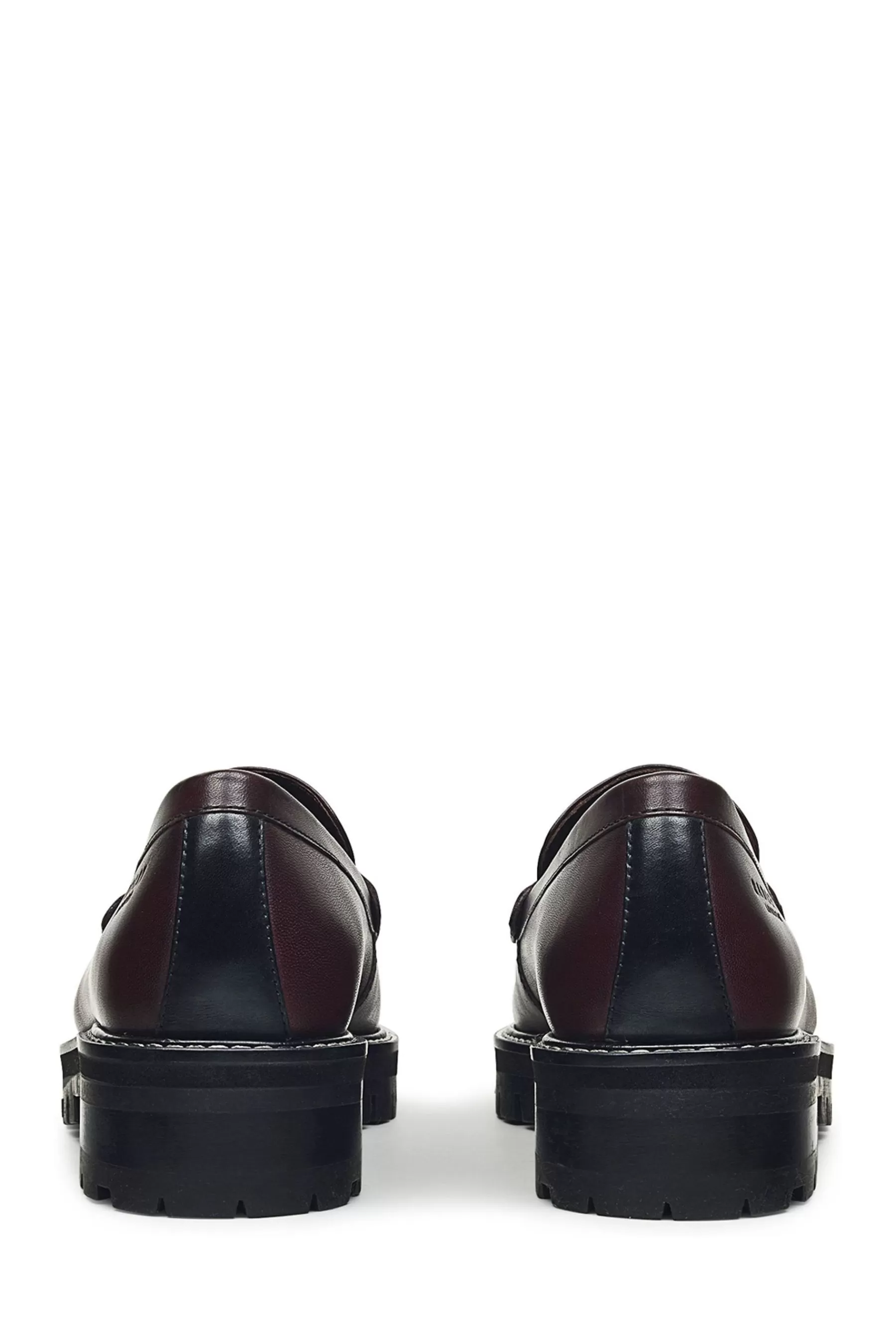 Radley Flat- London Thistle Grove Chunky Penny Loafers Red