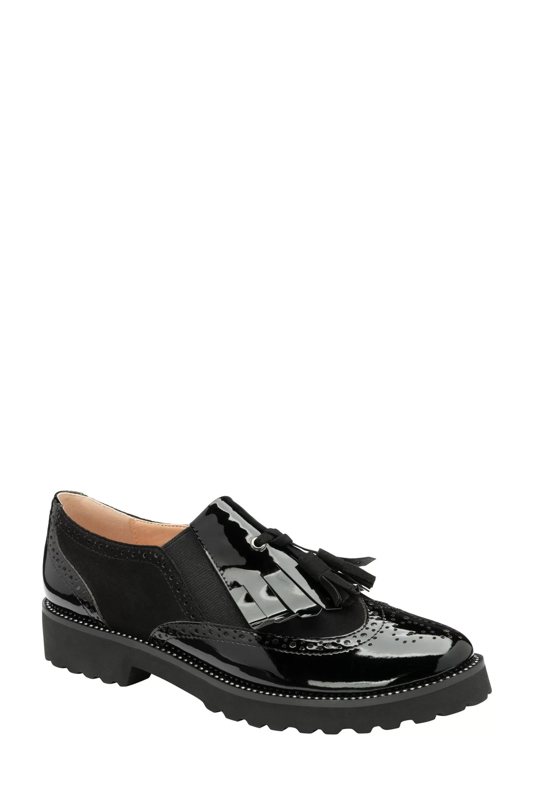 Ravel Flat- Patent Slip On Shoes Black