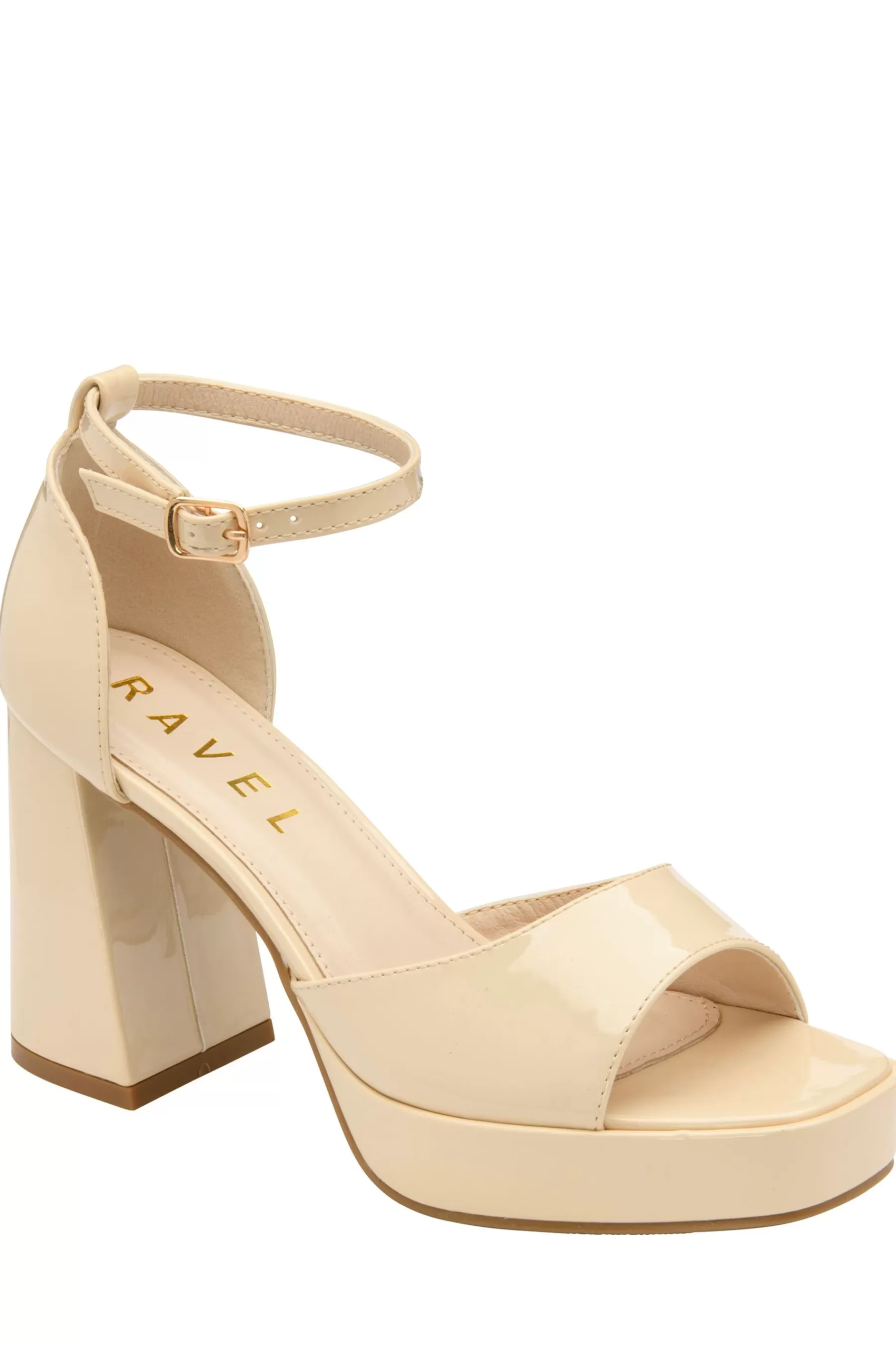 Ravel Sandals | Platform Sandals With Ankle Strap Cream