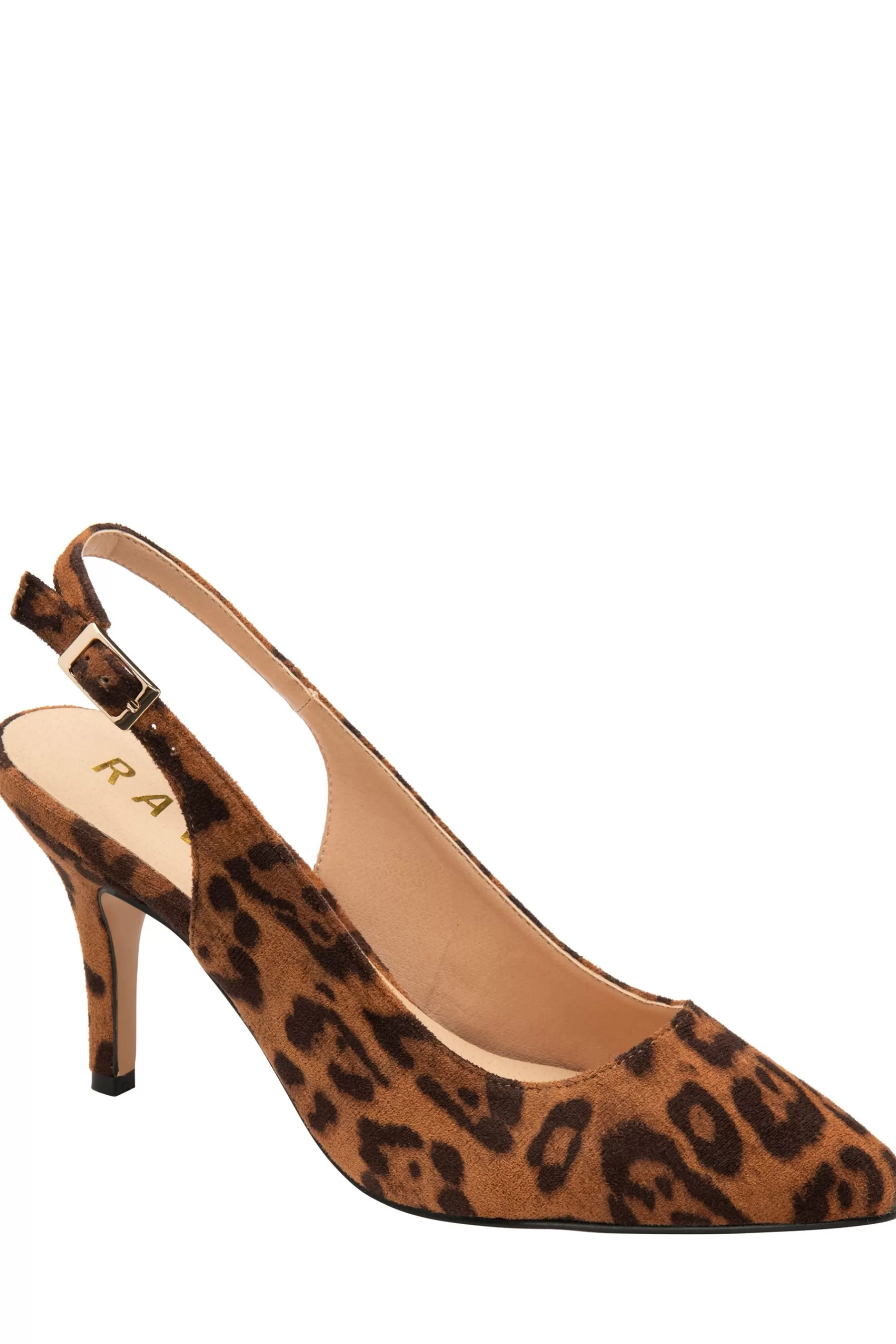 Ravel Heels | Slingback Stiletto Court Shoe Animal