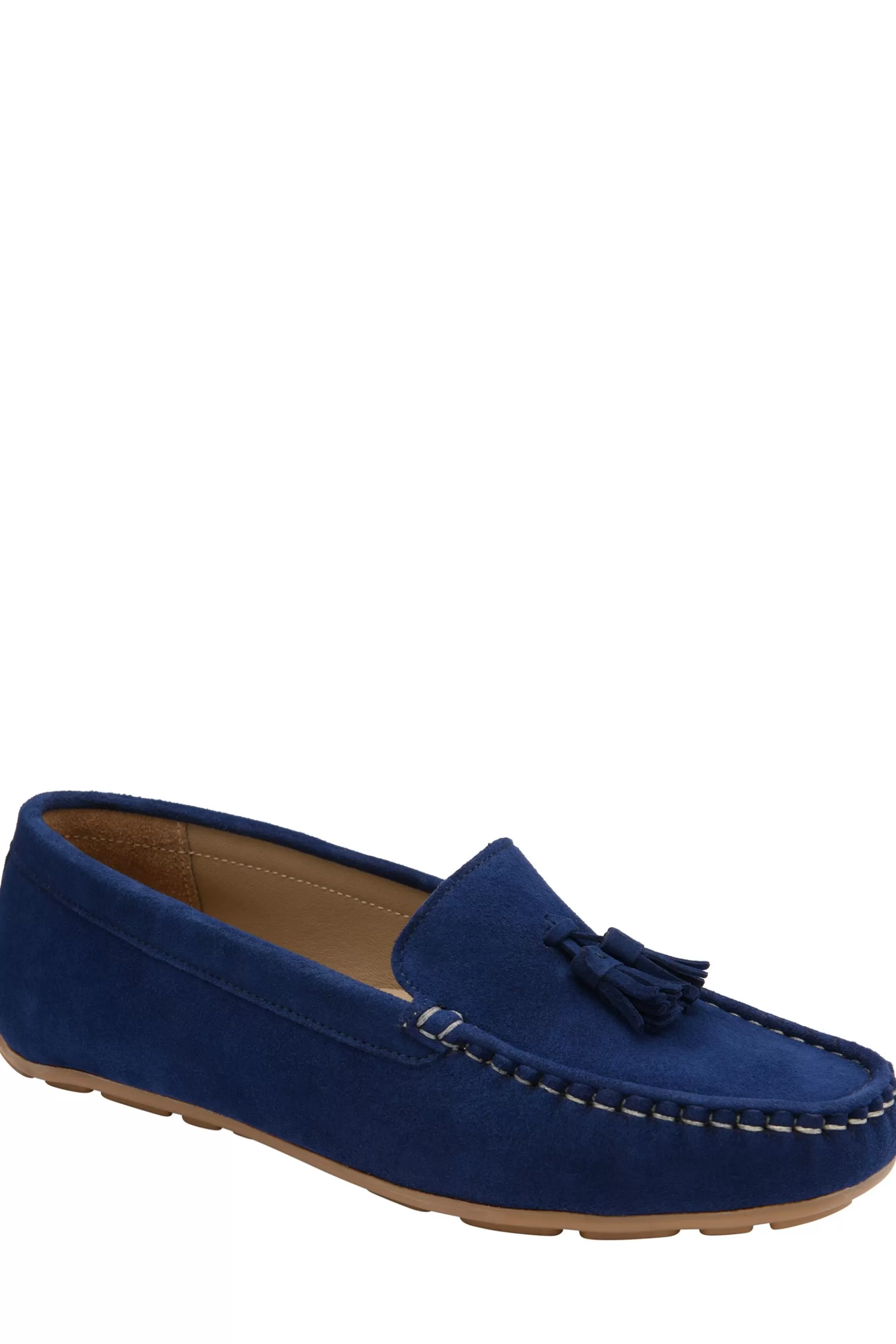 Ravel Flat- Suede Loafers Navy Blue