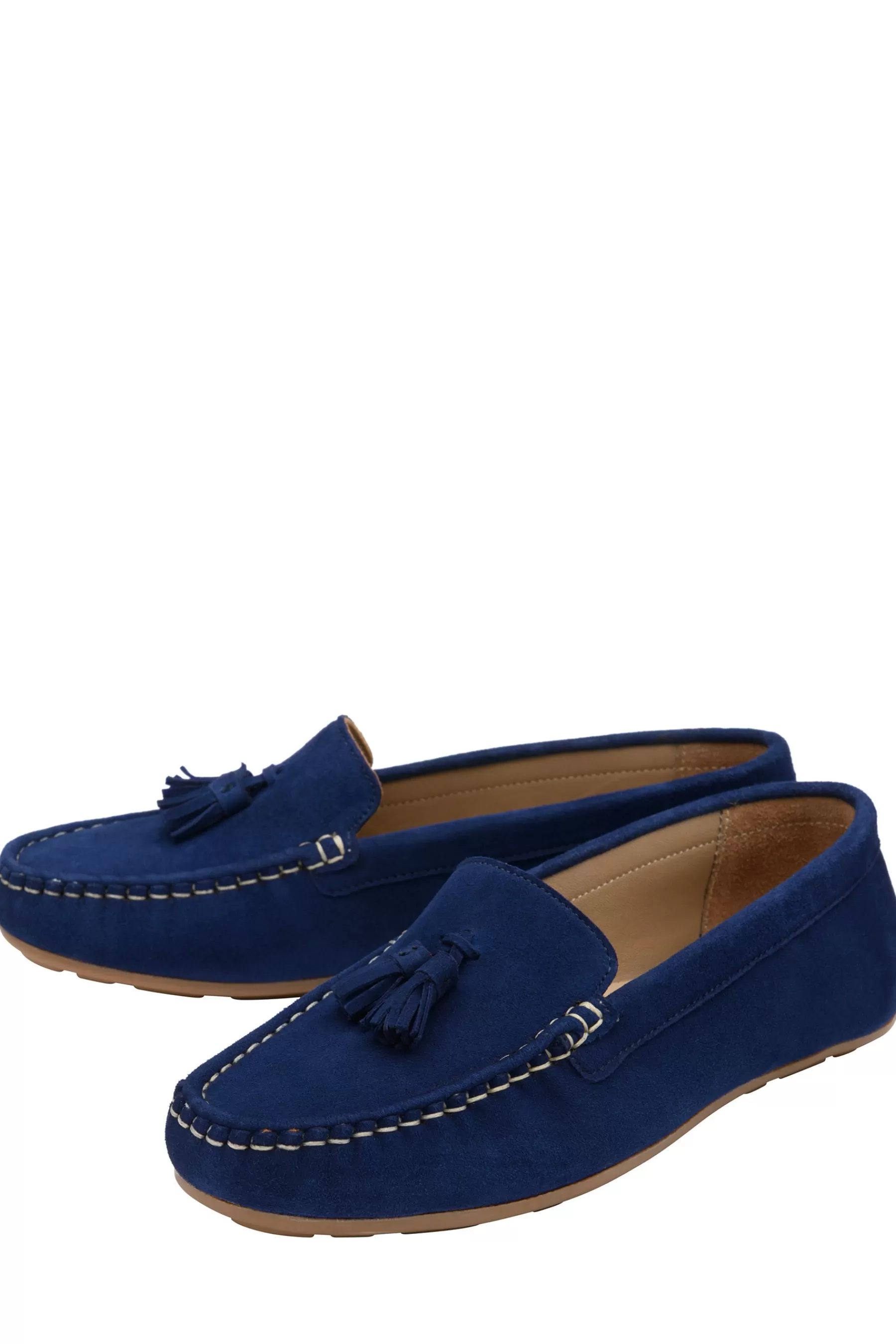 Ravel Flat- Suede Loafers Navy Blue