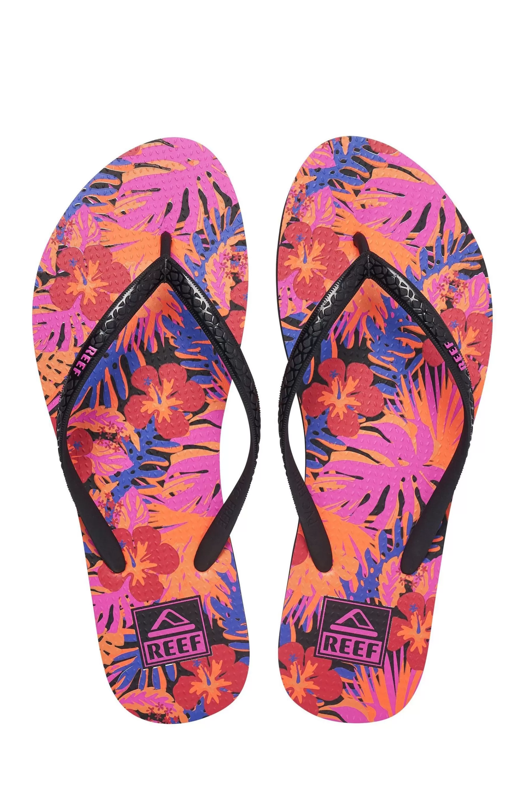 Reef Sandals- Seaside Prints Flip Flops Orange