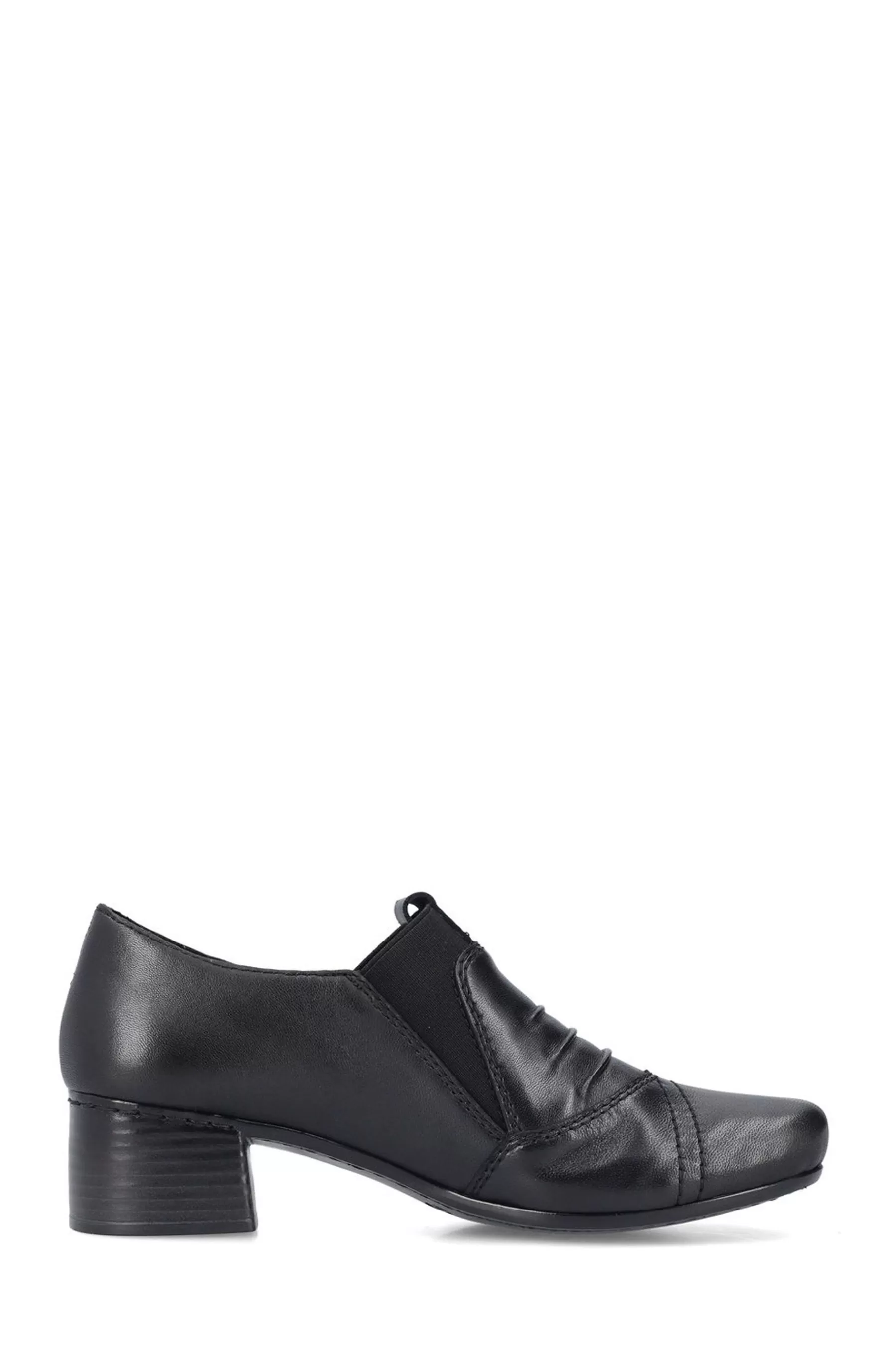 Rieker Heels | Womens Elasticated Shoes Black