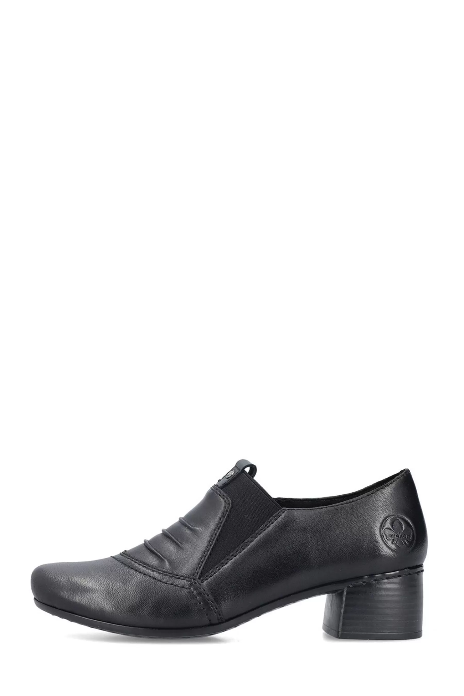 Rieker Heels | Womens Elasticated Shoes Black