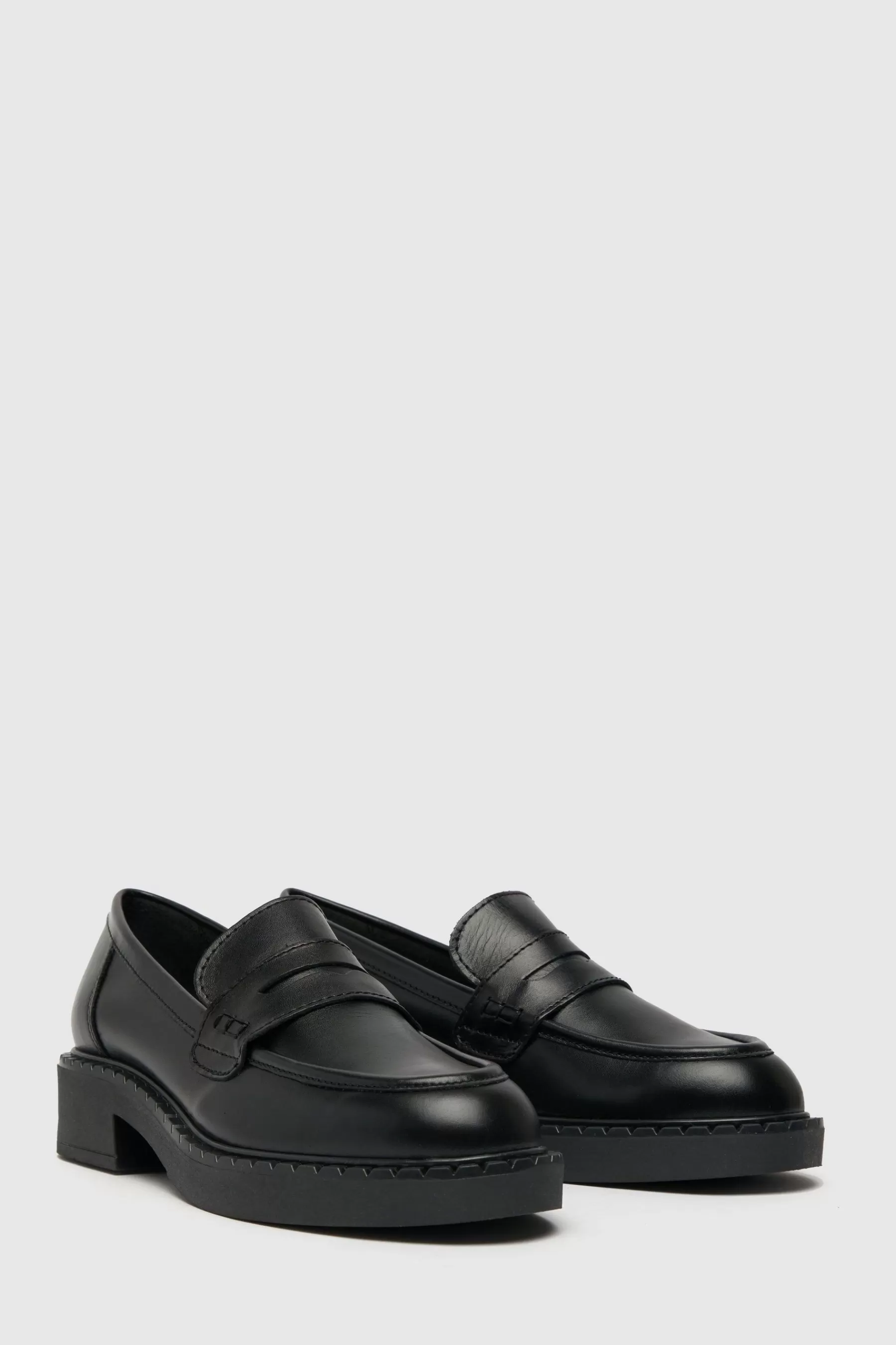 Schuh Flat- Libby Leather Loafer Black