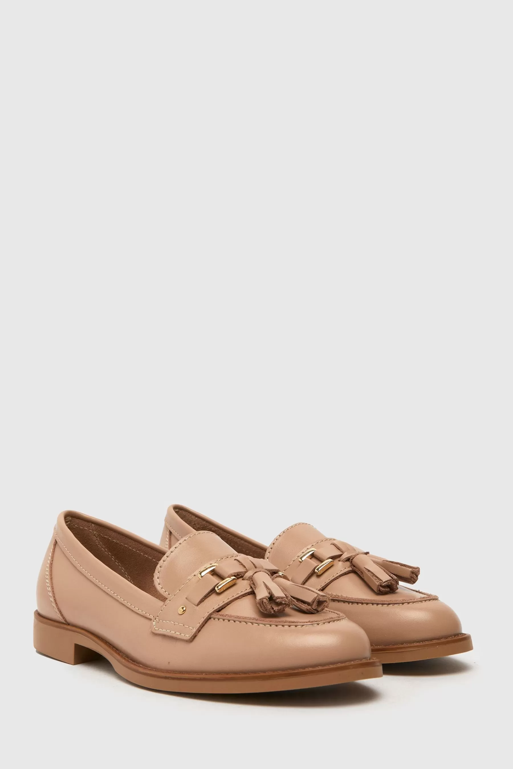 Schuh Flat | Liv Leather Tassel Loafers Pink