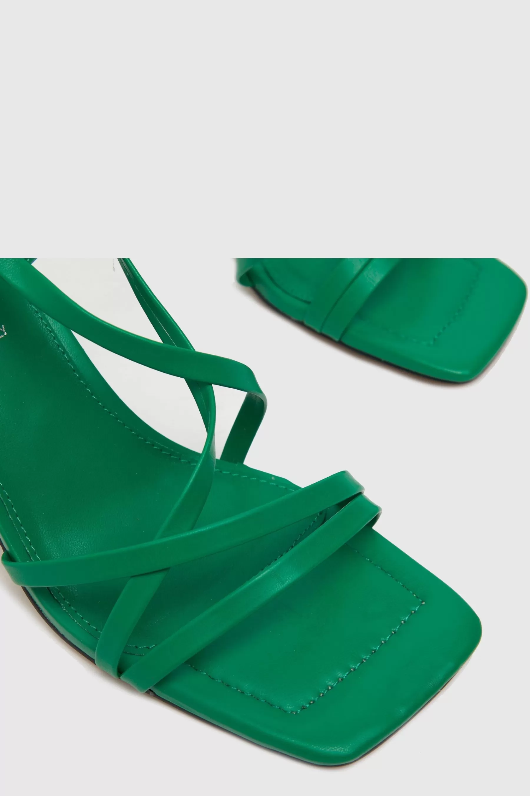 Schuh Sandals- Scarlett Flared Block Sandals Green