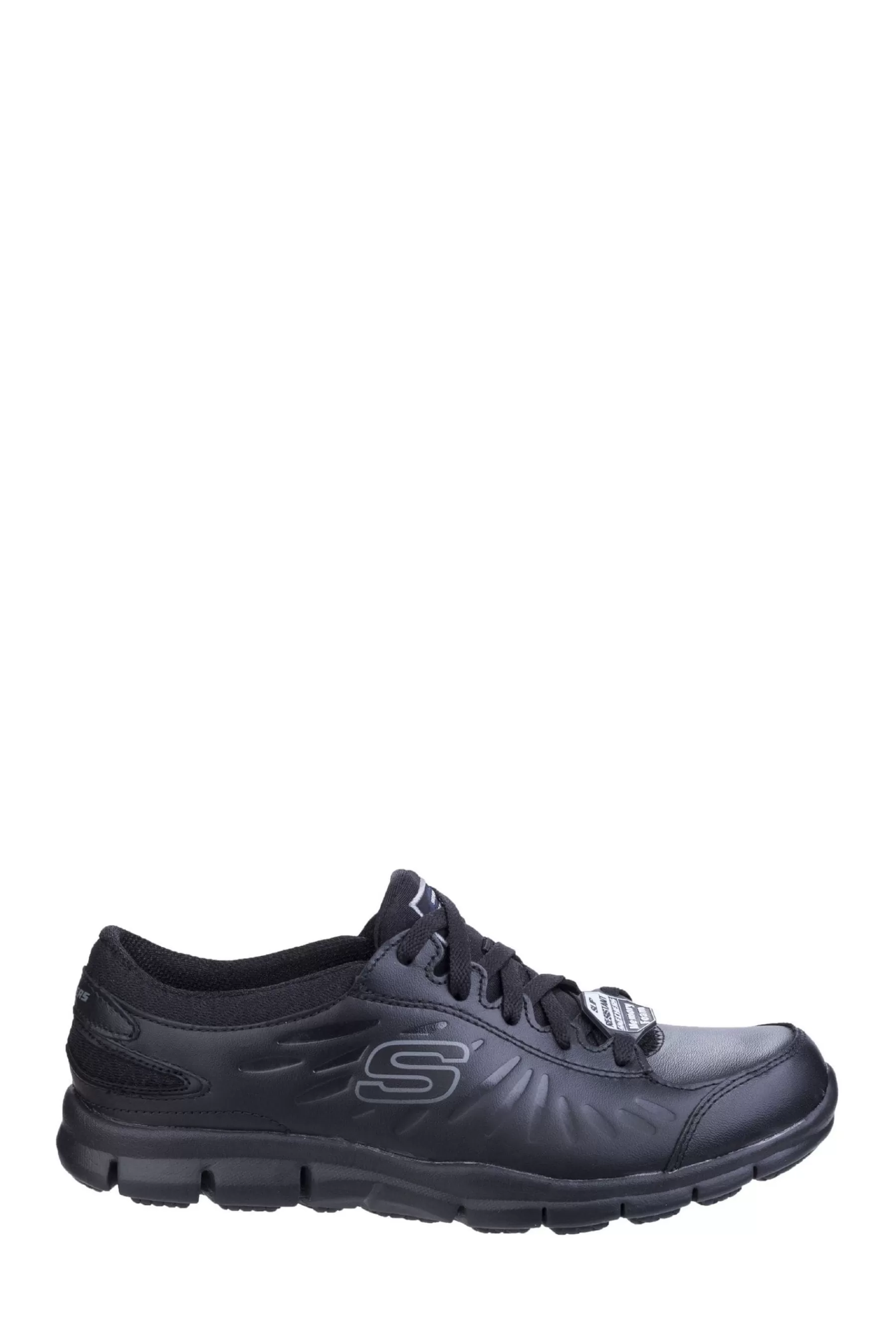 Skechers Flat- Eldred Occupational Shoes Black