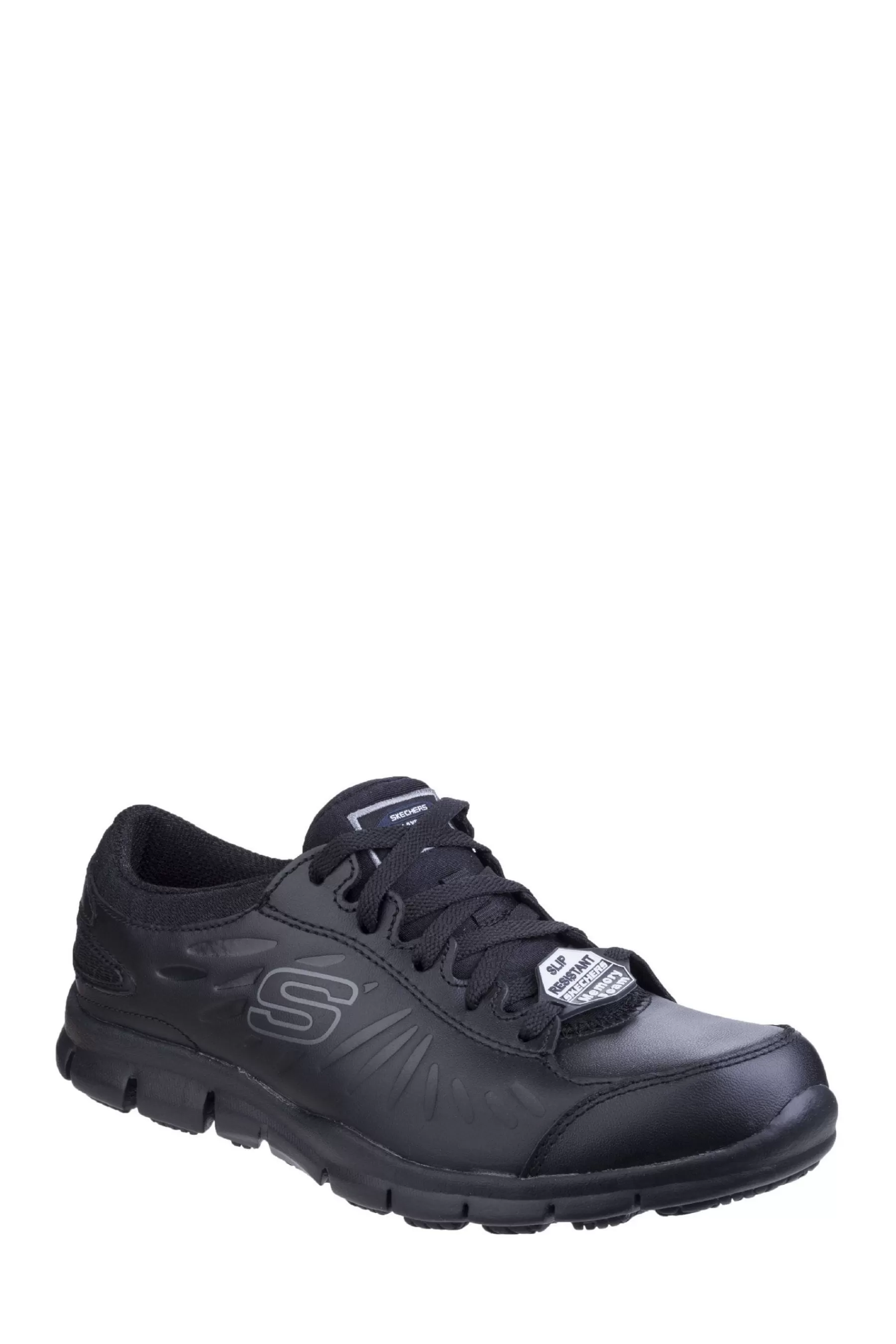 Skechers Flat- Eldred Occupational Shoes Black