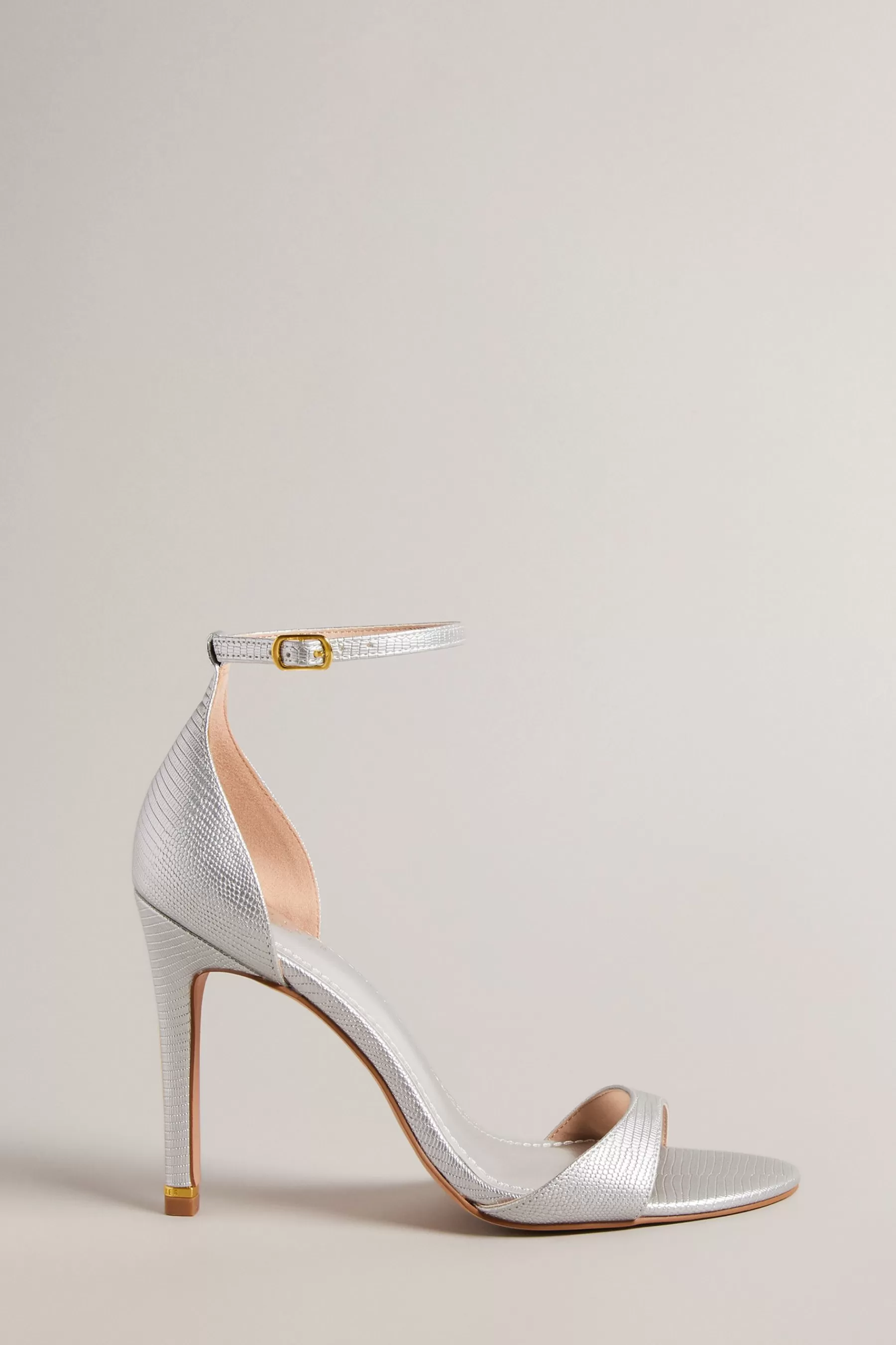 Ted Baker Sandals | Helmiam Ankle Strap 103Mm Heeled Sandals Silver